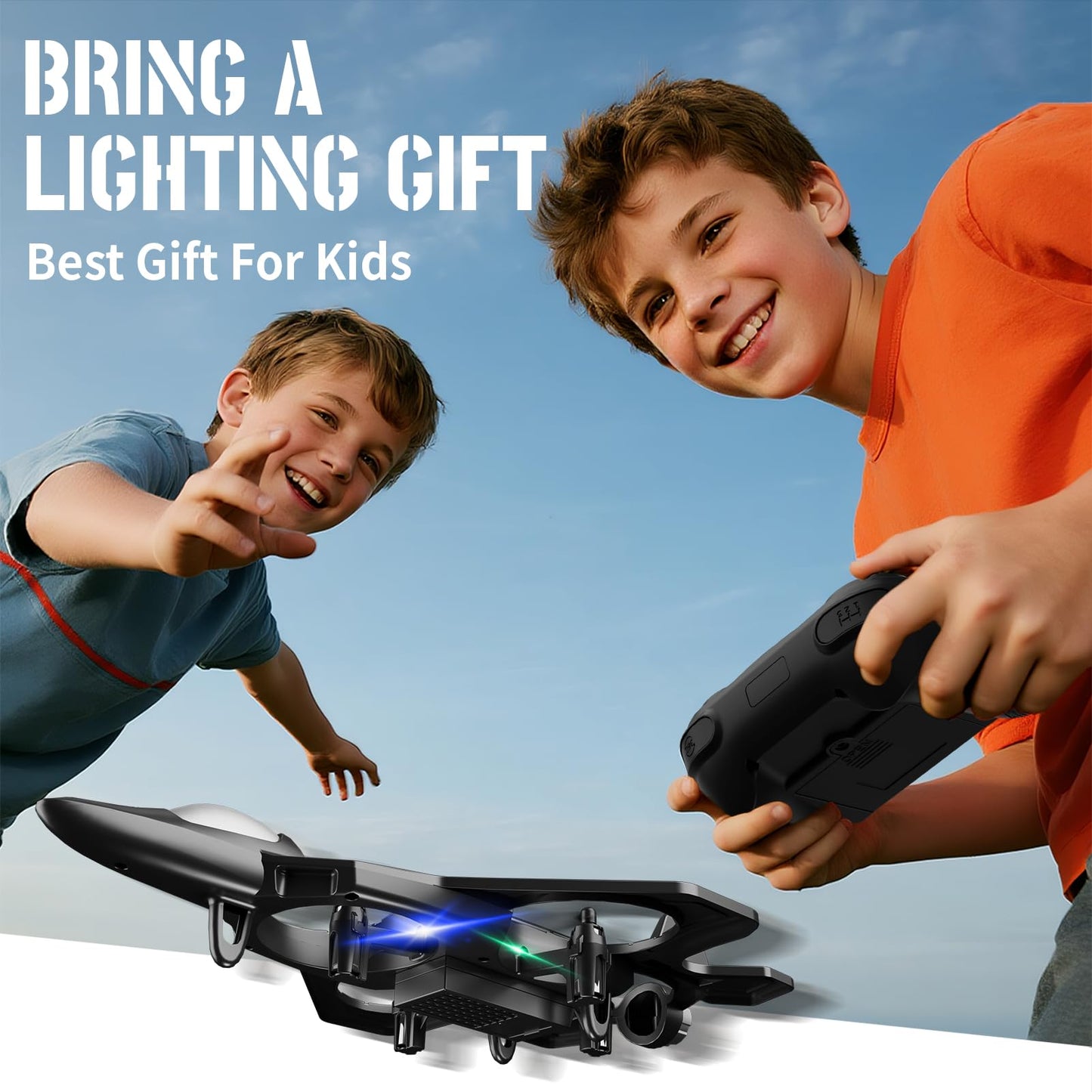 Tubokoro RC Planes with 3 Batteries for Kids Adults, Foam Remote Control Airplane Jet Helicopter Drone Toys for Kids Adults 8-12 12-16, Remote Control Plane Airplane Toys with Led Lights