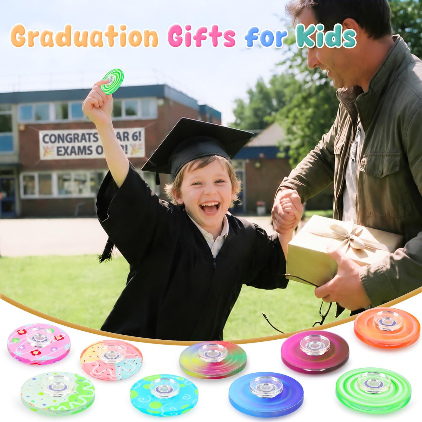 25 Pack Fidget Spinner for Kids Mini Sensory Fidget Toys Bulk Adults Kids with Autism ADHD, Fidgets Classroom Prizes Anxiety Toys Stress Relief Birthday Party Favors Treasure Prize Box Toys