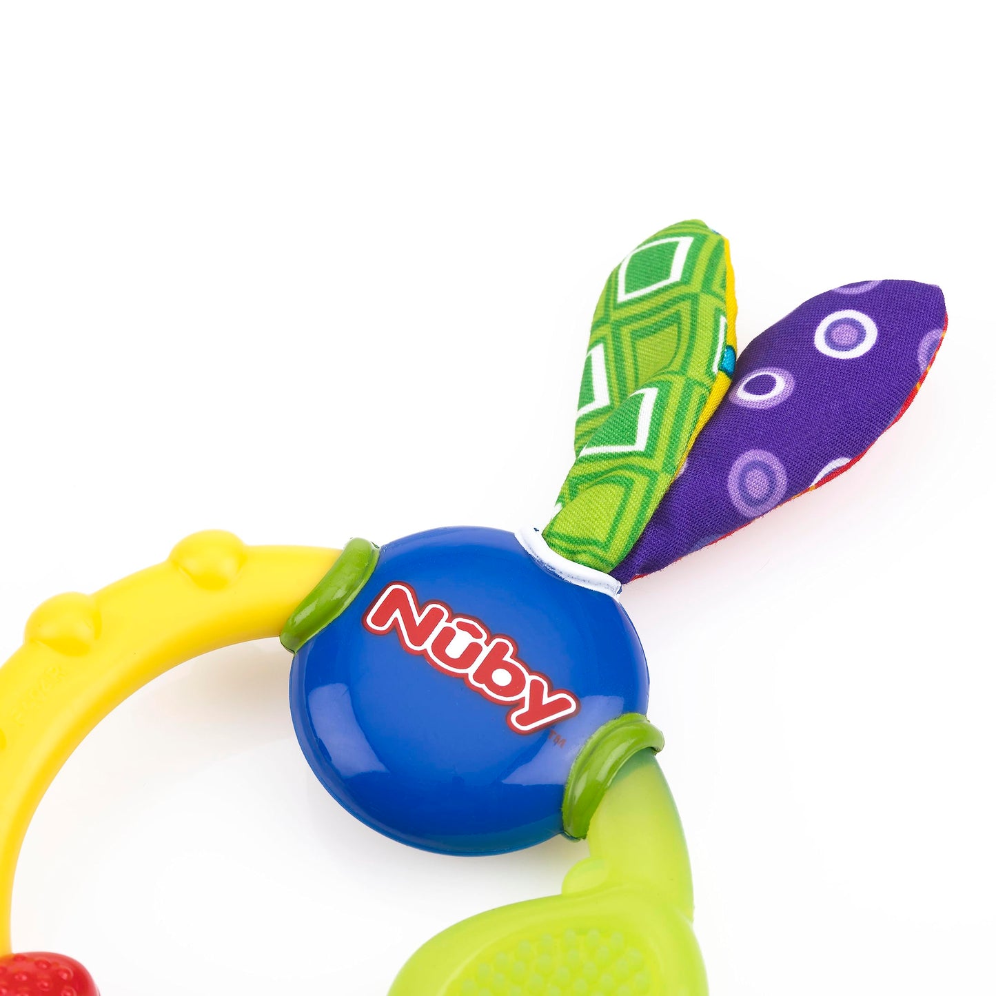 Nuby Wacky Teething Ring, Multicolor(Pack of 4)