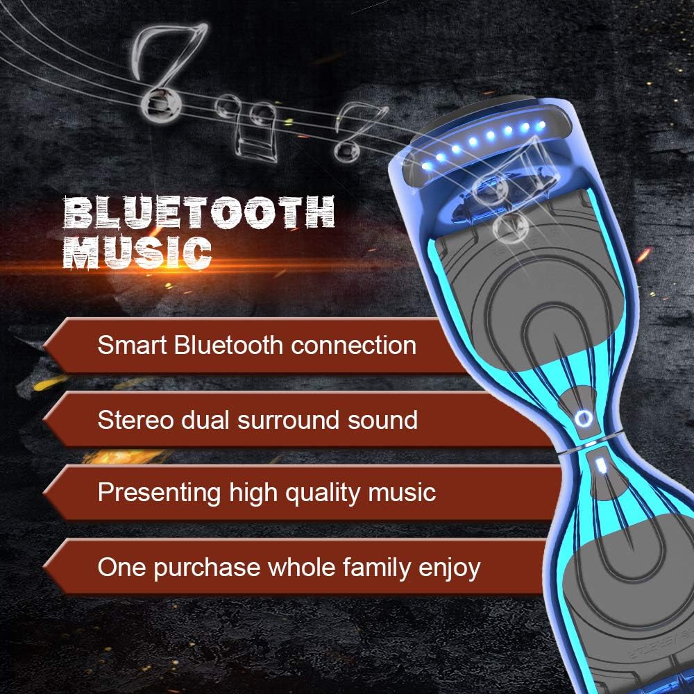 HOVERSTAR hoverboard Certified HS2.01 Bluetooth Flash Wheel with LED Light Self Balancing Wheel Electric Scooter