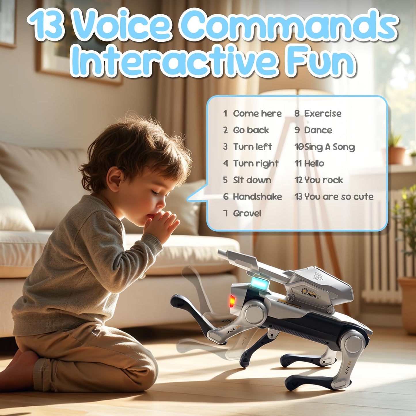 Smart Robot Dog,Interactive STEM Pet Toys with Blaster oice & Remote Control, App Programming,Lifelike Actions,Bionic Walking,Programmable Play Birthday Gifts for Boys Girls