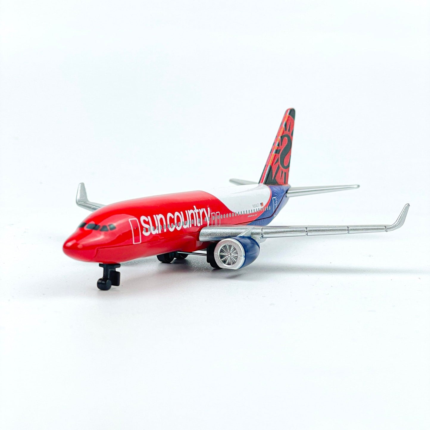 AVIAMUSE Sun Country Model Airplane, Die-cast Single Planes Model Aircraft Suitable for Collection & Christmas, Birthday Gifts