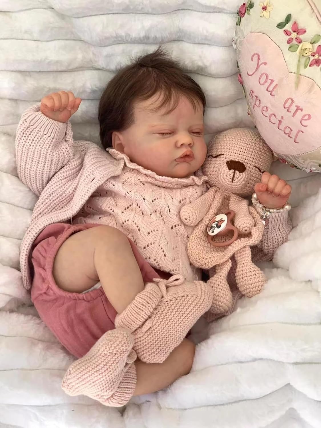 kgniess me Lifelike Reborn Baby Dolls - 20 Inch Sleeping Real Life Baby Dolls Realistic Newborn Baby Dolls Reborn Doll Reborn Babies