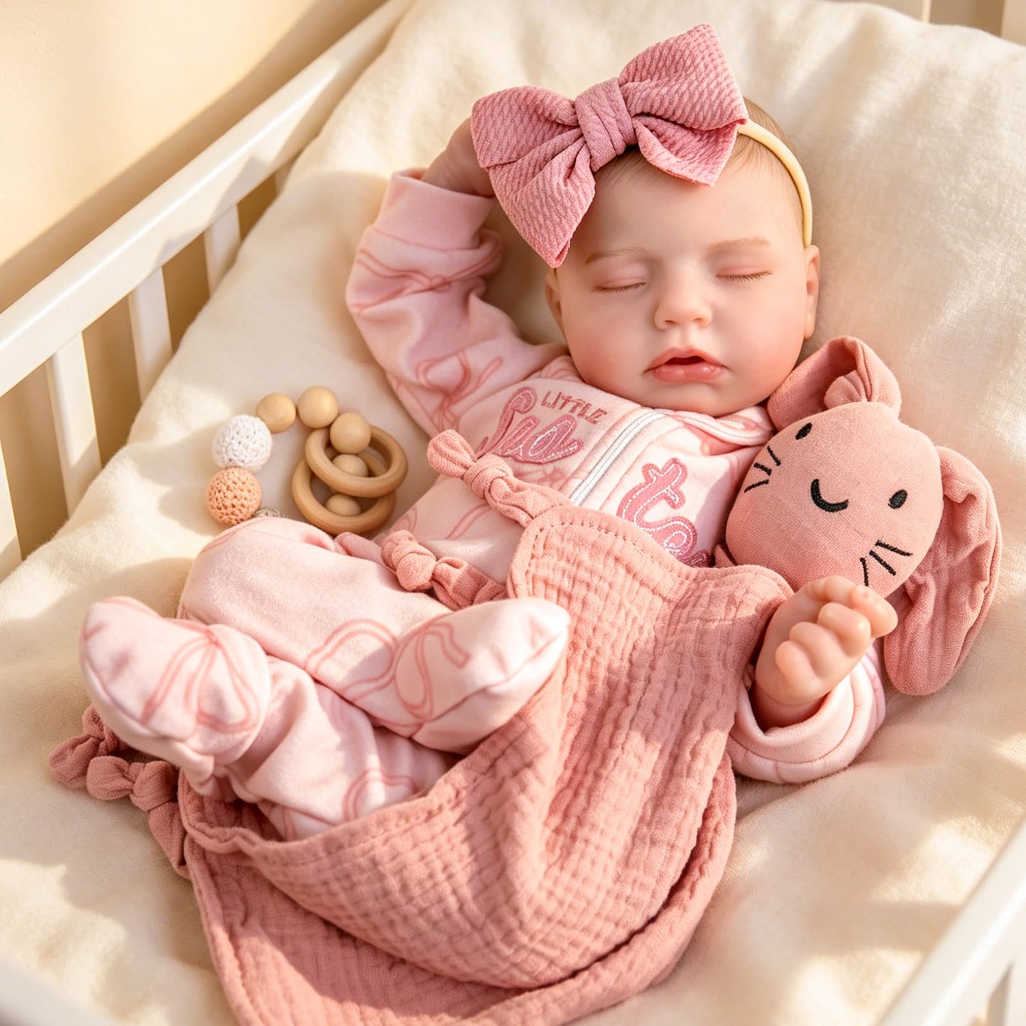 UOFTKIZ Real Life Reborn Baby Dolls Girl - 20 Inch Realistic Baby Doll, Soft Vinyl Lifelike Baby Doll, Perfect for Role-Playing, Gift for Kids 3+, Grandma, New-Parents, Collectors