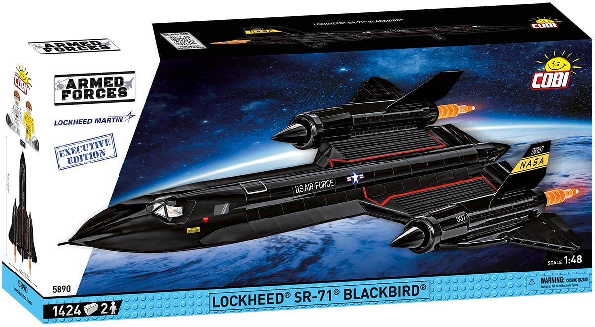 COBI Armed Forces Lockheed® SR-71® Blackbird® Executive Edition Building Set, 1424 Pieces