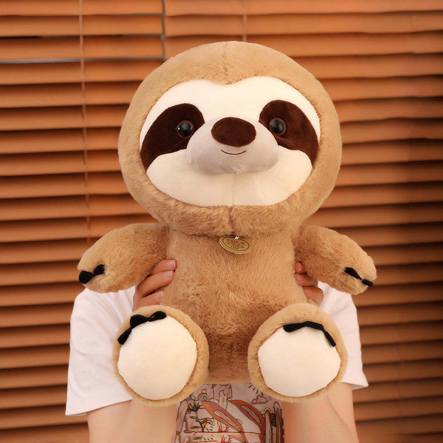 VSFNDB Sloth Stuffed Animal Sloth Plush Toy Large Cute Soft Cuddly Plushies Toys Fluffy Plushy Plushie Dolls Huggable Pillow Cushion Birthday Gifts for Girls Boys Kids Teens Adults Decors, 16.1Inches