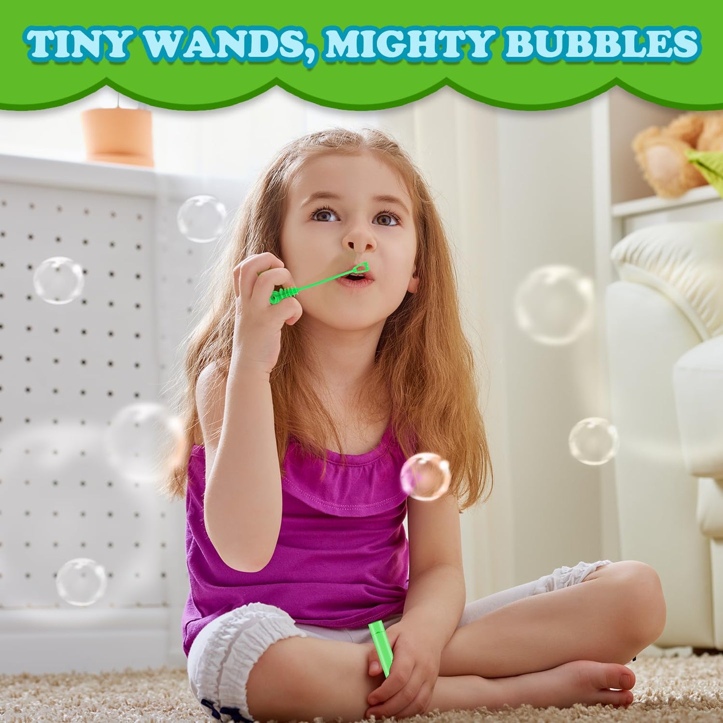 Bulk Neon Mini Bubbles Party Favors for Kids 100 Pack, Small Non Candy Treat Goodie Bag Stuffer Toys Gifts Bulk for Toddler, End of Year School Classroom Carnival Prize for Fourth of July Parade Throw