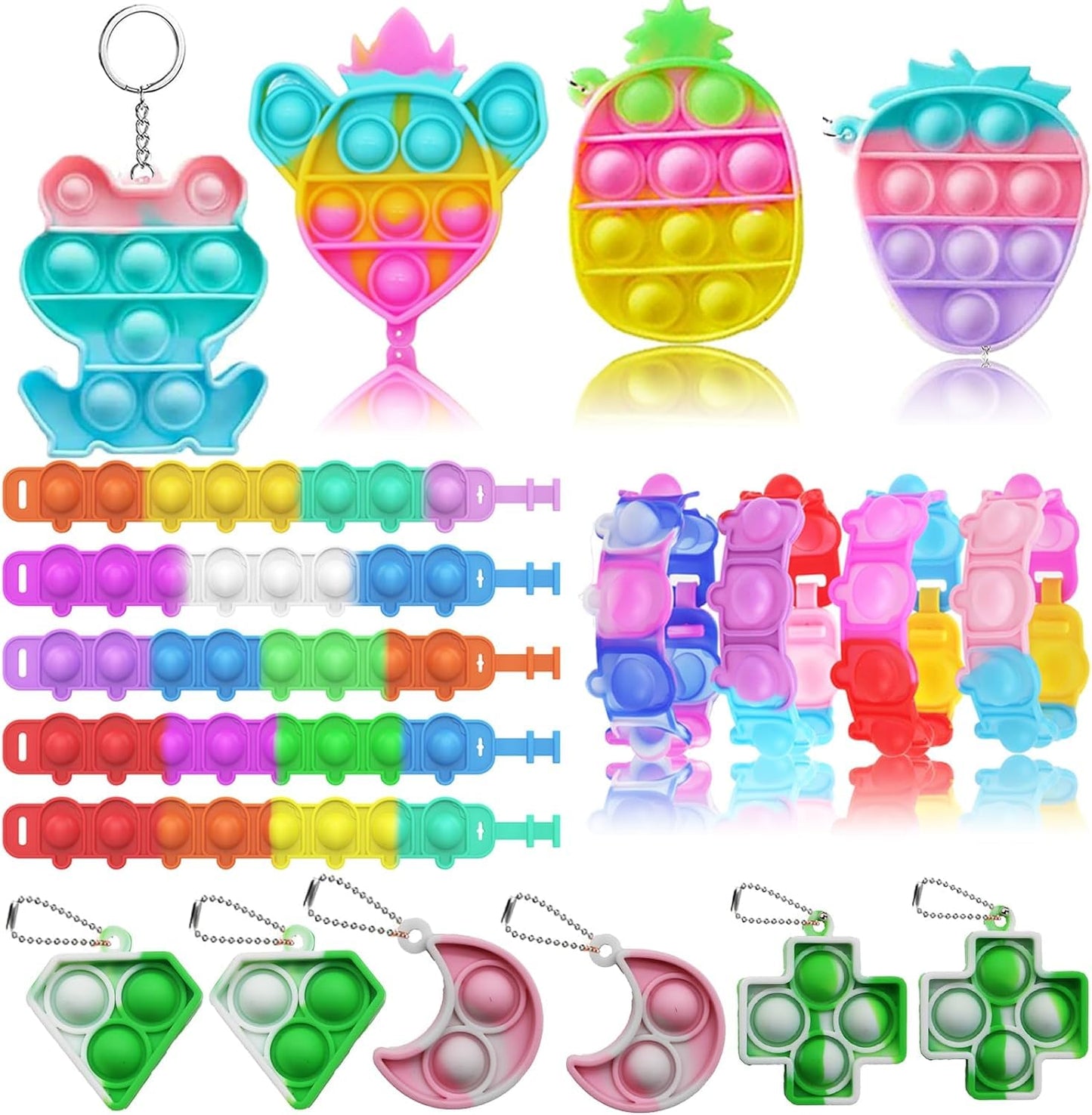 120 Pcs Party Favors for Kids 4-8-12, Squishy Fidget Toys, Squishies, Squishy Toys, Treasure Box Toys, Classroom Prizes, Pinata Filler Goodie Bag Stuffers, Carnival Prizes, Prize Box Toys