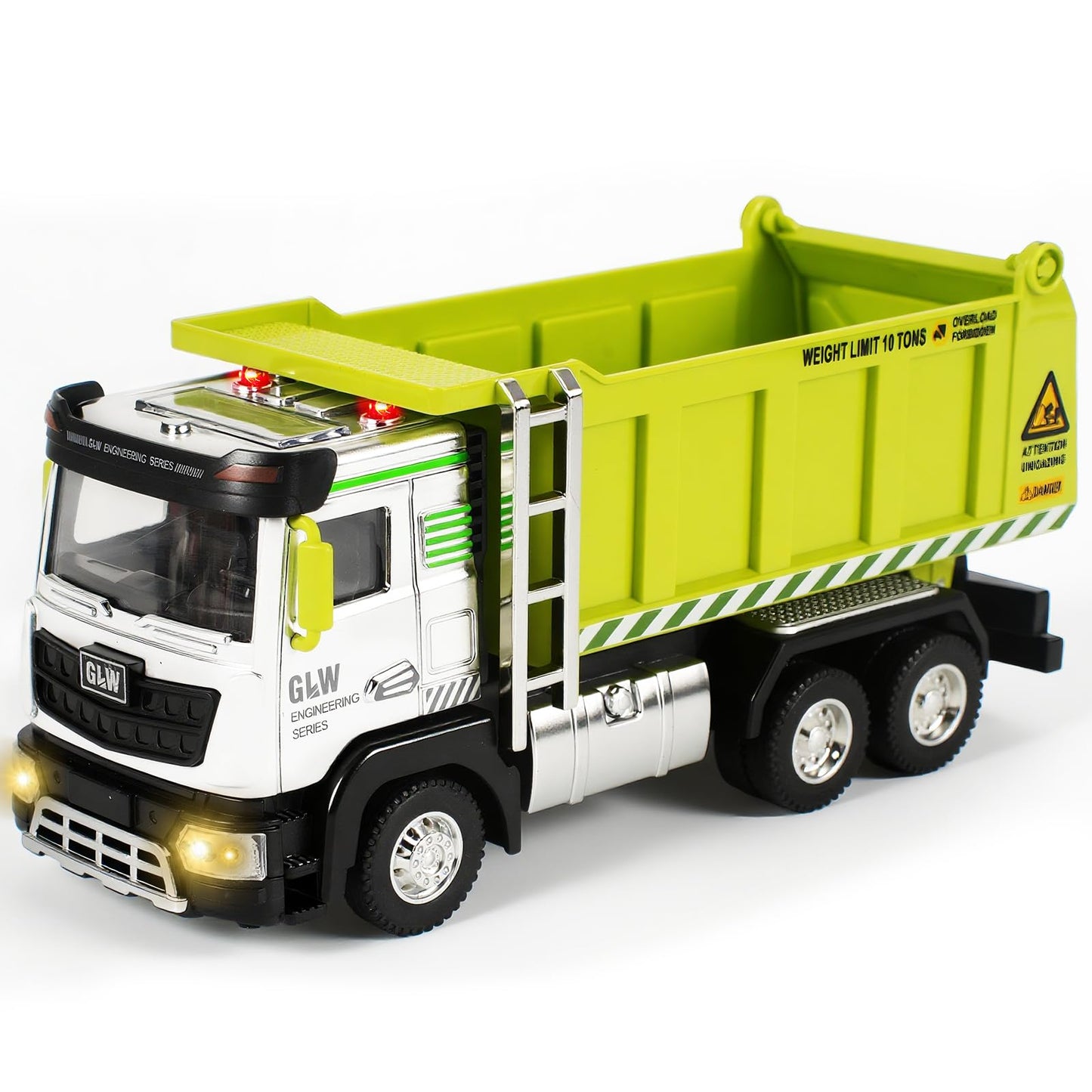 Dump Truck Toy for Boys-1:40 Simulation Model, Educational Construction Toys with Realistic Lights & Sounds, Perfect Christmas Birthday Gifts for Kid Ages 3 4 5 6 7 8 Years Old (Dump Truck)