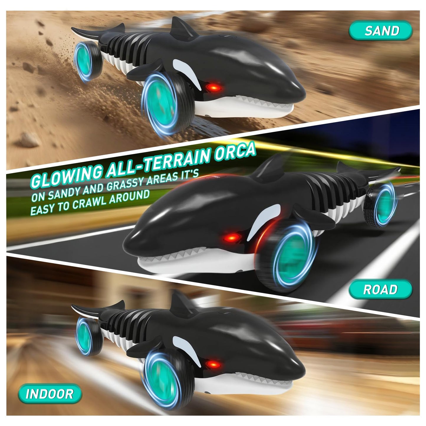 VOOU Remote Control Shark, RC Car Toys can Bend, Turn & Slide Like a Mutant Machine, Birthday Easter Gifts for Kids 3 4 5 6 7 8 9 10 11 12 Year Old Boys Girls