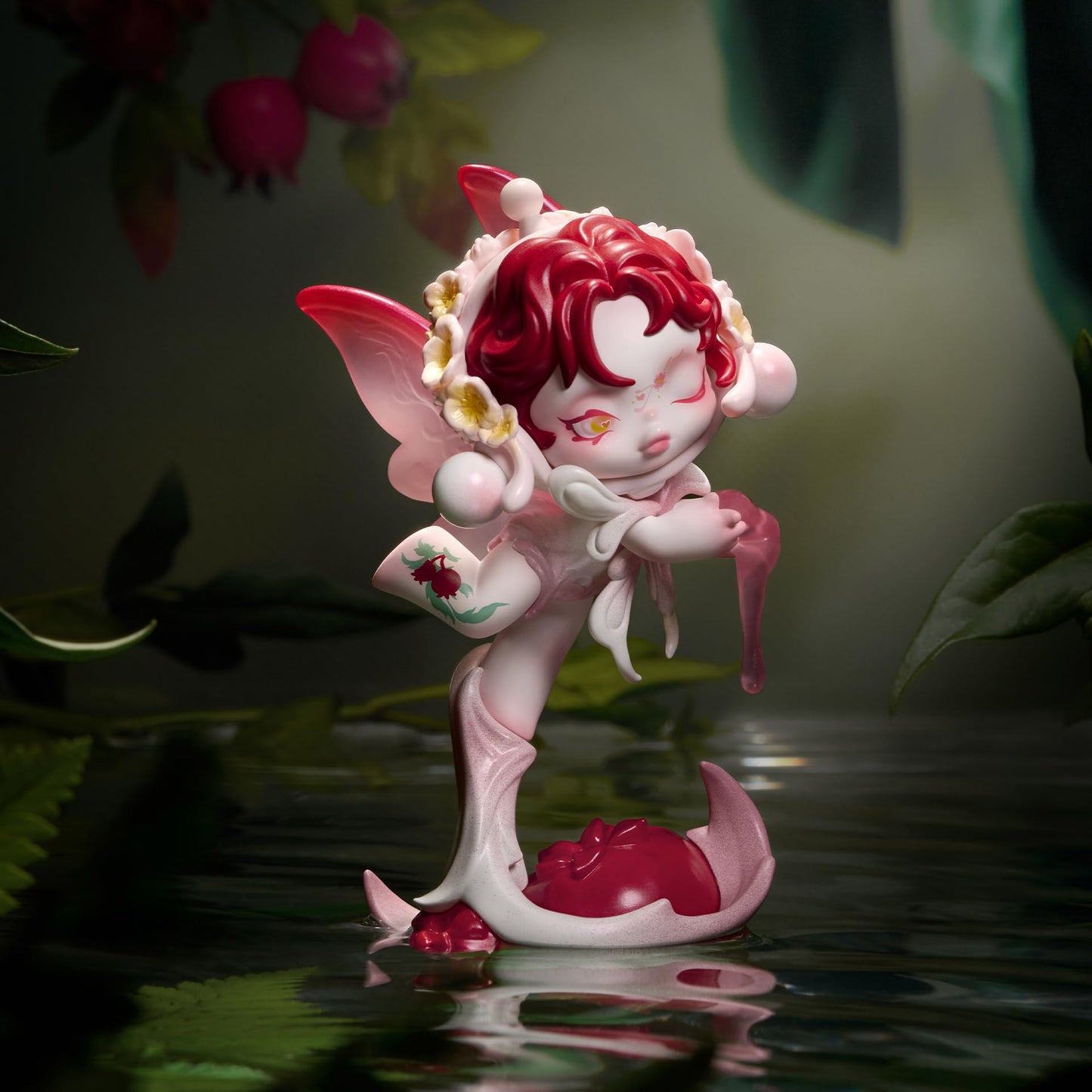 POP MART SKULLPANDA Petals in Four Acts Series Action Figures, Blind Box, Collectible Toys Home Decorations, Holiday Birthday Gifts for Girls and Boys, Whole Set