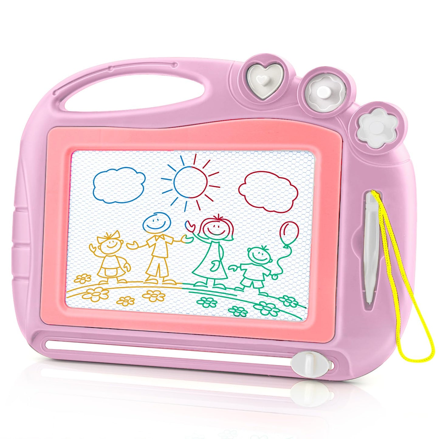 Daisiki Magnetic Drawing Board, Toddler Toys for Age 1 2 3 Boys Girls, Toddler Drawing Board, Birthday Easter Christmas Halloween Kids Toy Gifts for Boys and Girls