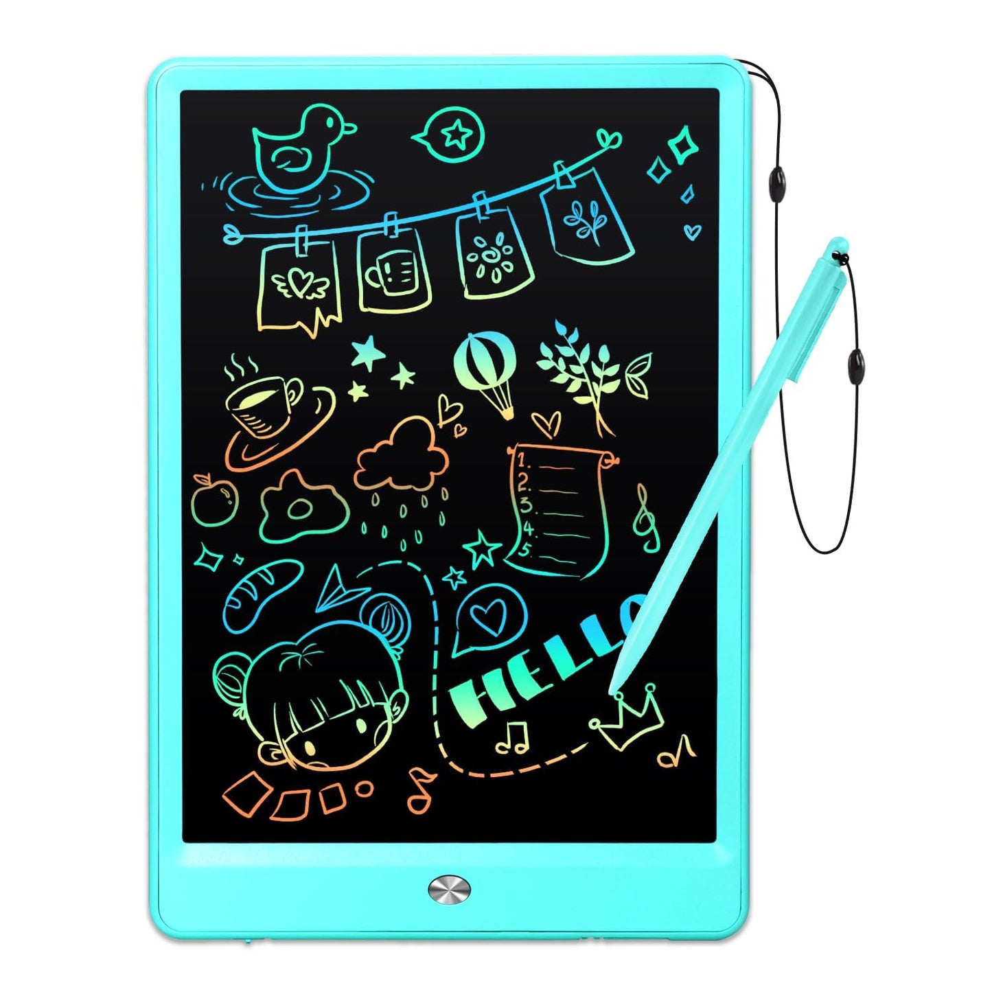 EooCoo Toddler Boy Toys, Kids Gifts, 10 Inch LCD Writing Tablet, Drawing Pad, No Mess Coloring Books for Kids, Travel Games, Gifts for Boys 4-6, Educational Toys for 3 4 5 6 7 Years Old Boys and Girls
