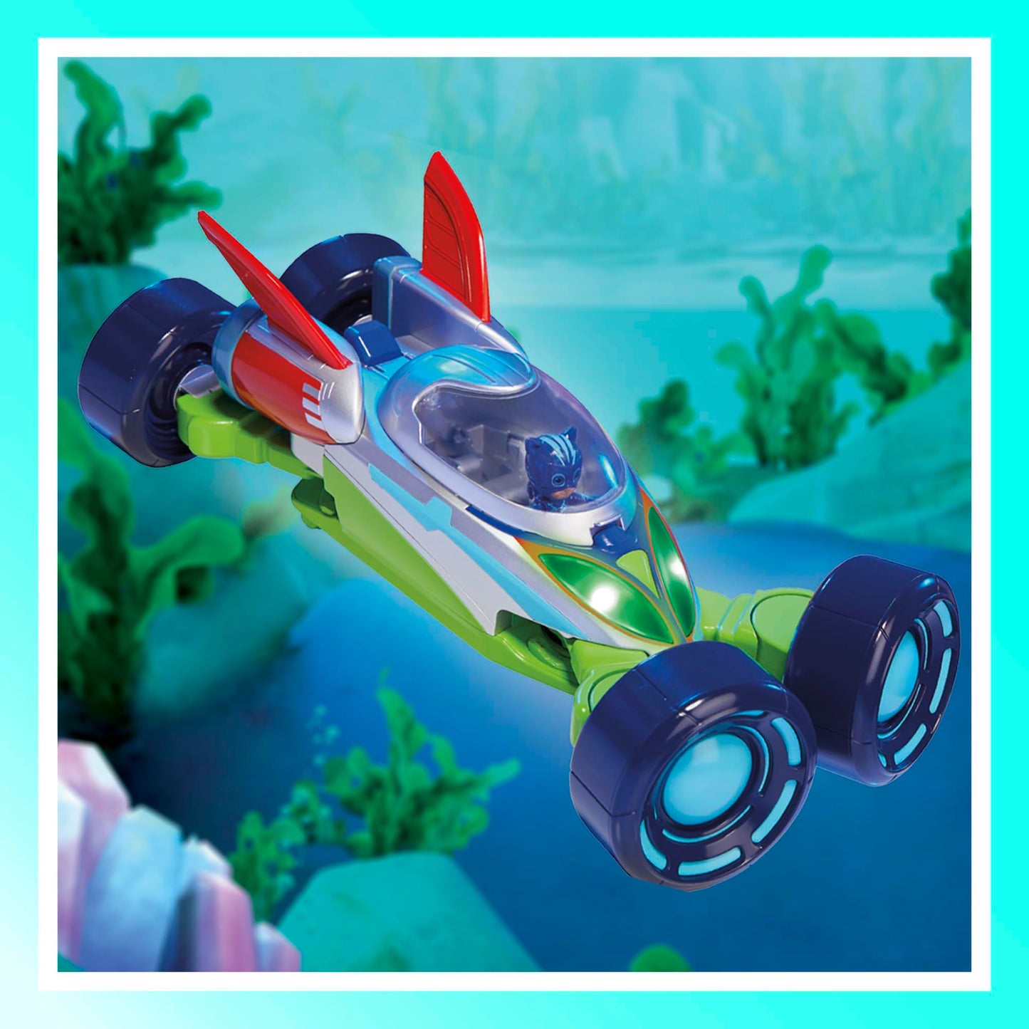 PJ Masks Power Heroes PJ Explorider, Converting Vehicle with 3 Modes, Lights & Sounds, Toys for Boys and Girls 3 Years and Up, Preschool Toys