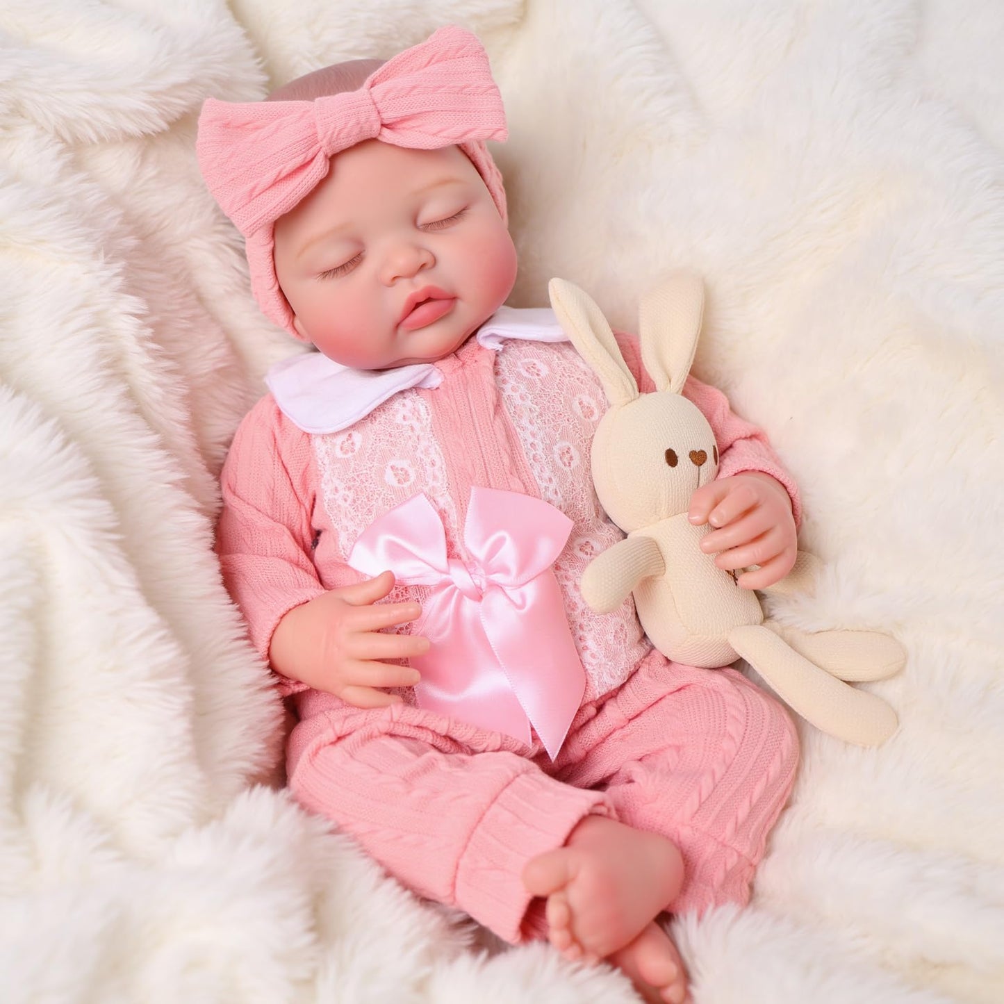 BABESIDE Lifelike Reborn Baby Dolls, 20 Inch Realistic Real Life Baby Dolls Poseable Doll Soft Vinyl Baby Dolls with Clothes and Toy Gift for Kids Age 3+,Pretend Play, Collection