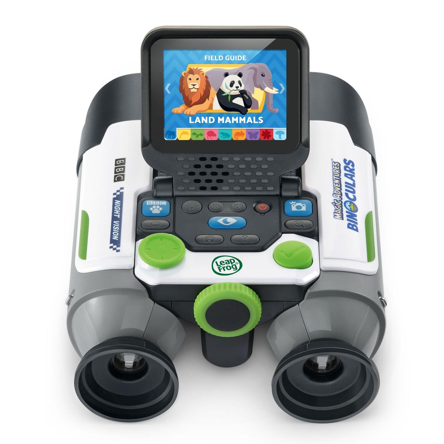 LeapFrog Magic Adventures Binoculars with Screen Capture, Night Vision for Kids Ages 4 and up, White