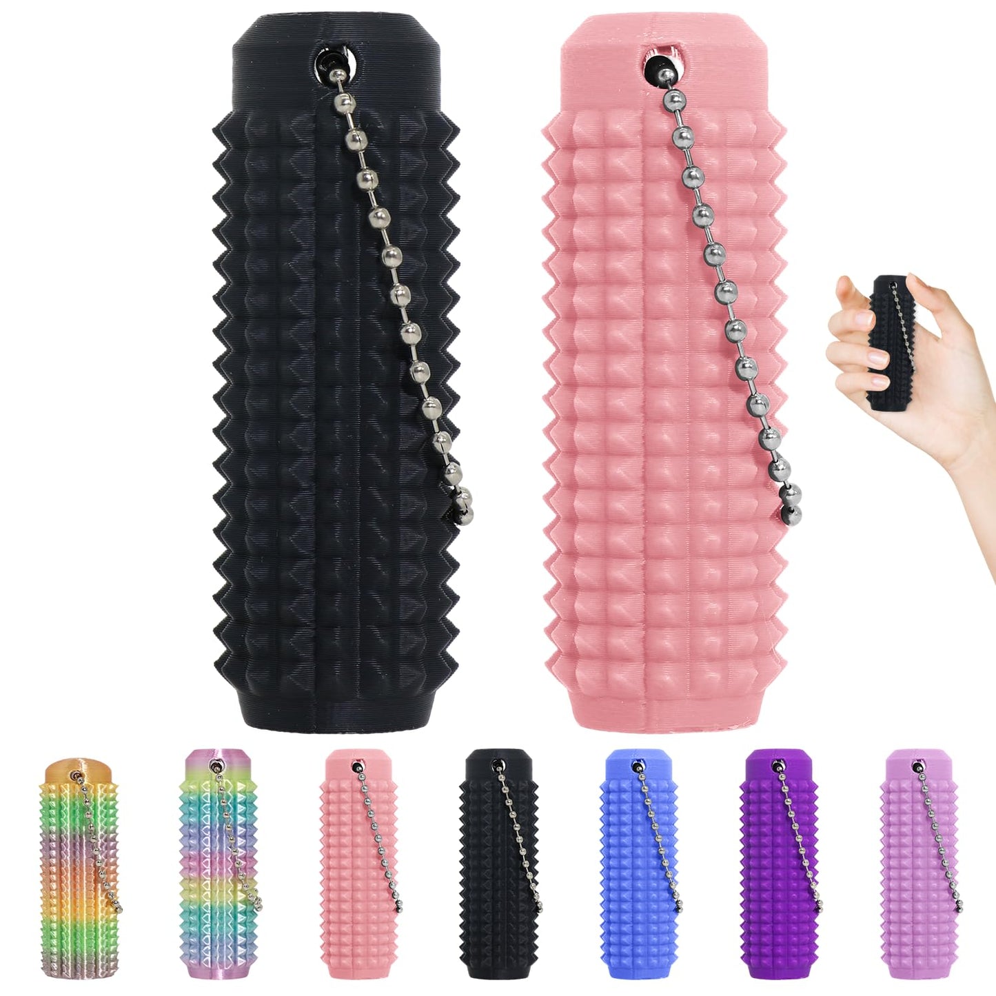 Little Ouchies Fidget Toys,Pain Stim Fidget Toy Reduce Stress for Adults,Anxiety Relief Pain Stim,Spiky Fidget Keychain for Anxiety and Stress Reduction,Novelty Gifts for Friends 6PCS