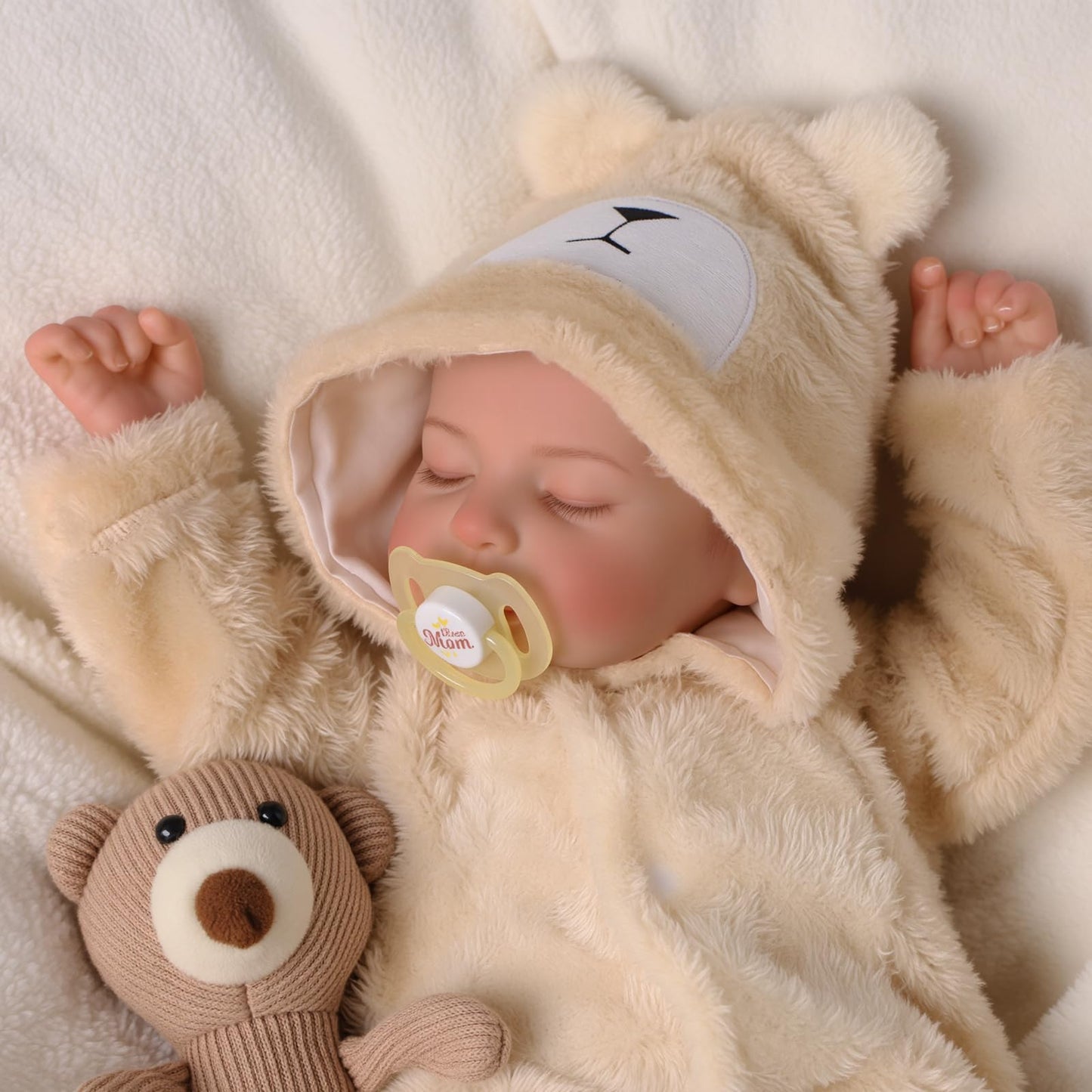 BABESIDE 20 Inch Reborn Baby Dolls, Sleeping Realistic Newborn Baby Doll, Lifelike Soft Body Real Life Doll with Accessories, Gift for Kids Age 3+ & Collectors
