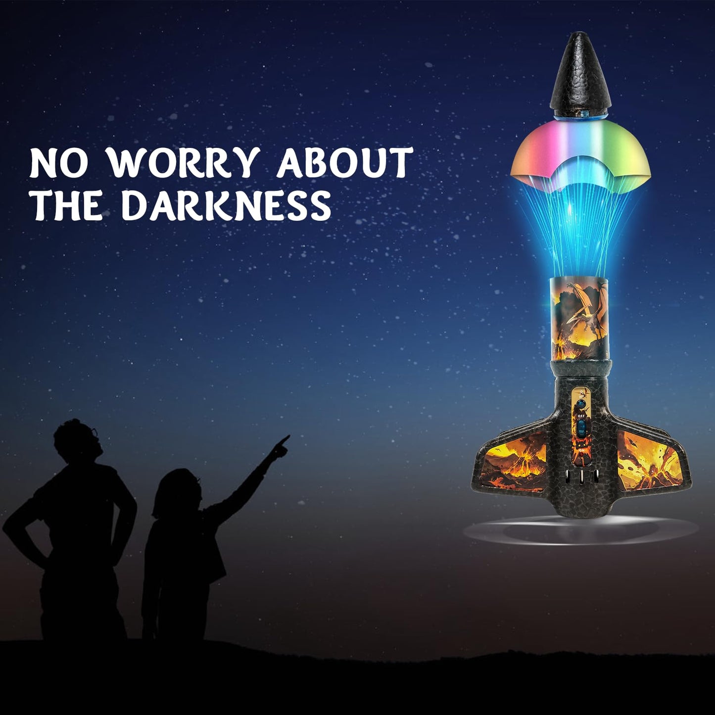 Rocket Launcher for Kids - 200 Ft of Flight Altitude, Model Rocket with Launch Set, Rockets Outdoor Toys with Safely Parachute, Easter Birthday Toys for Boys & Girls Ages 5 6 7 9 10 12 8-13 Years Old
