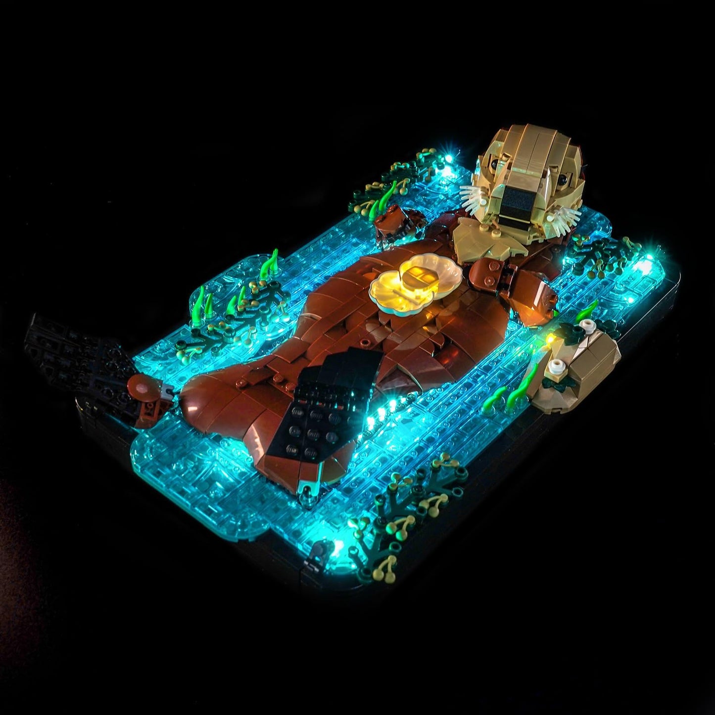 LocoLee Light kit Compatible with Lego 21366 Floating Sea Otters - No Actual Model Only Lights, LED Lighting Accessories Compatible with Lego Sea Otters 21366 (RC Version)