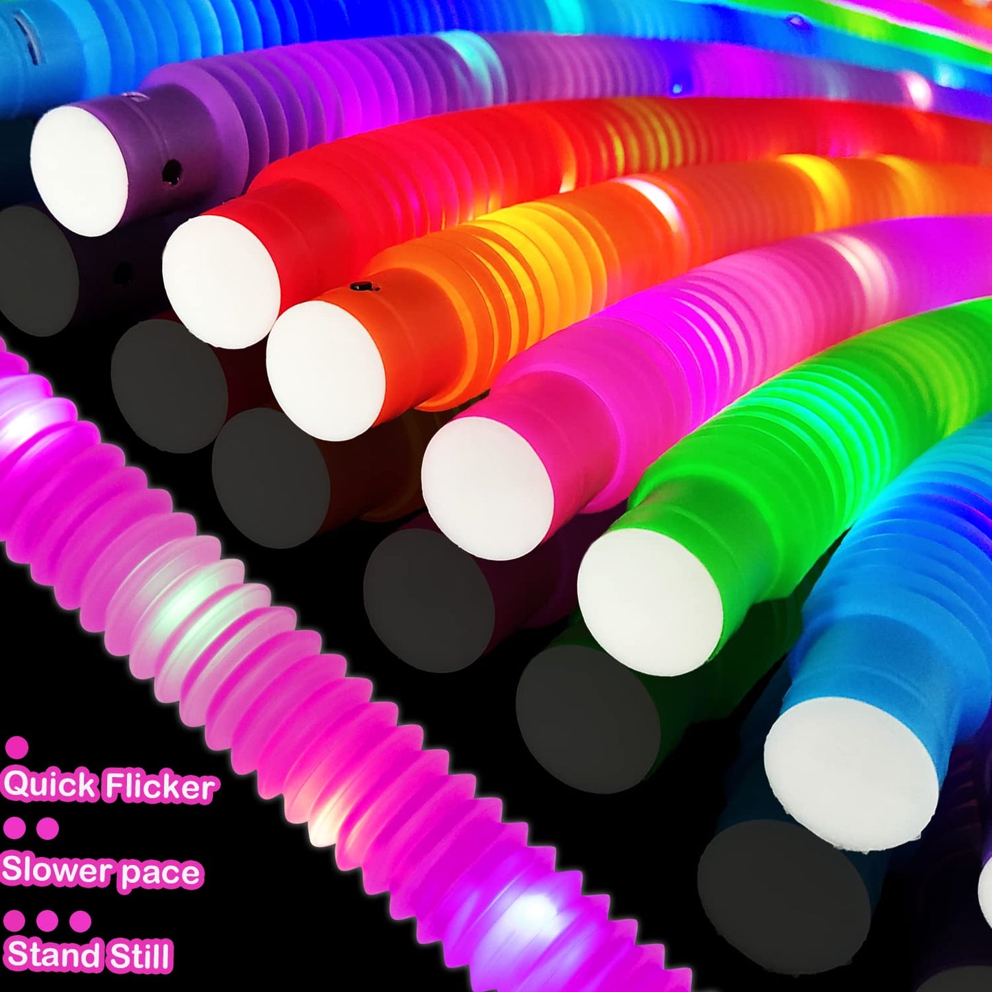 24 PCS Light Up Party Favor Supplies for Kids 4-8-12,Bulk Glow Stick Bracelet Necklace Accessories Decoration for Toddlers,Birthday Goodie Bag Stuffers Graduation End of School Year Gifts for Students