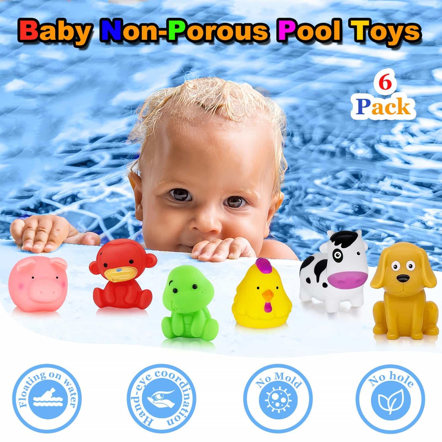 Bathtub Toys for Toddlers 1-3 - Mold Free No Hole Baby Kids Infant Bath Toys 6-12-18-24 Months Water Pool Toys Age 1 2 3 4 5 6 Shower Gifts for Boys Girls 1-6 Year Old Newborn Bathtime Essentials