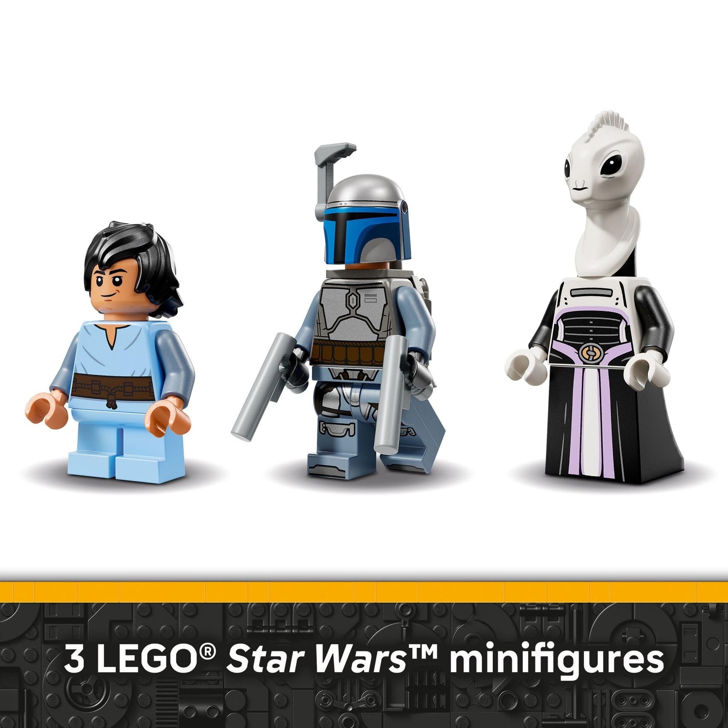 LEGO Star Wars: Attack of The Clones Jango Fett's Starship Building Toy - Pretend Play Set for Boys & Girls, Ages 9+ - Gift for Birthdays - Collectible Model Kit & Kids Room Decor - 75433