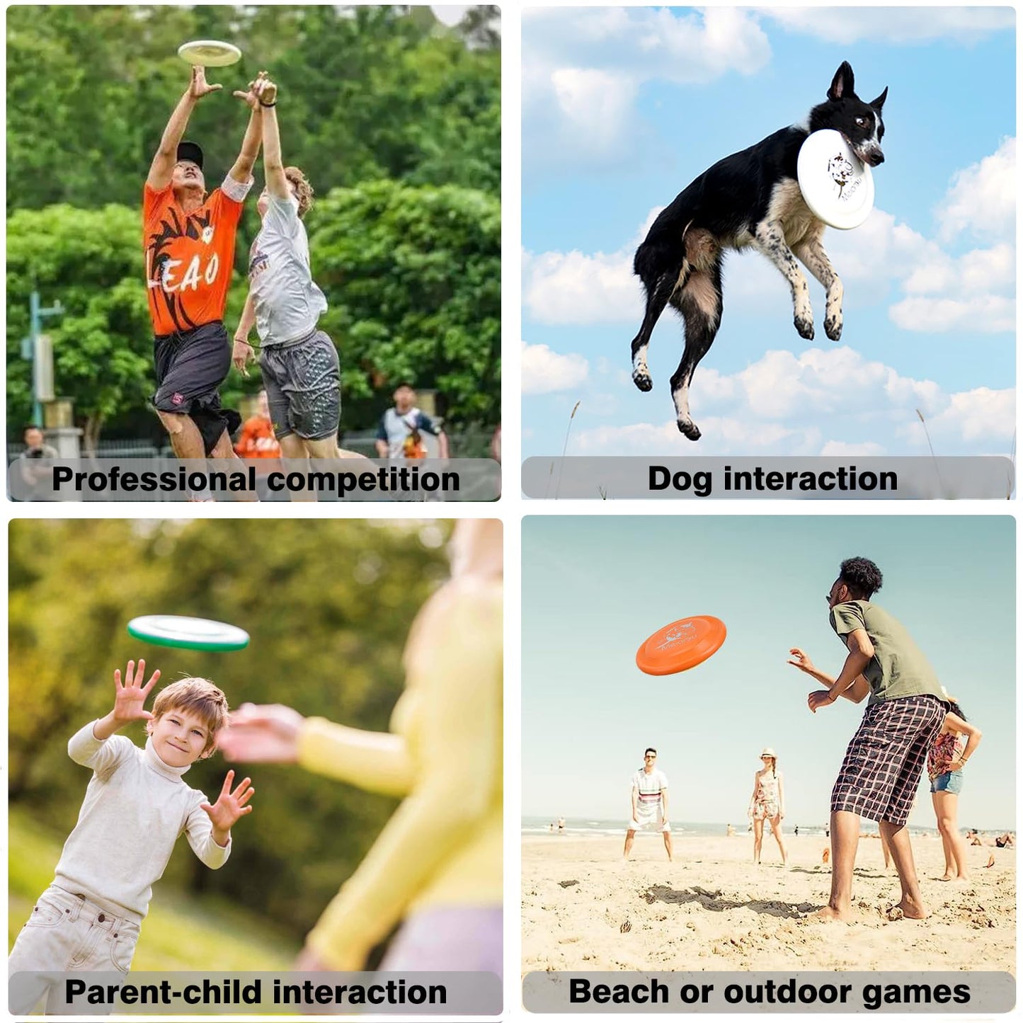iDotha Sports Flying Disc - Compeition Flying Discs for Beach, Backyard, Lawn, Park, Camping and More - Great for All Ages Outdoor Flying Disc Training