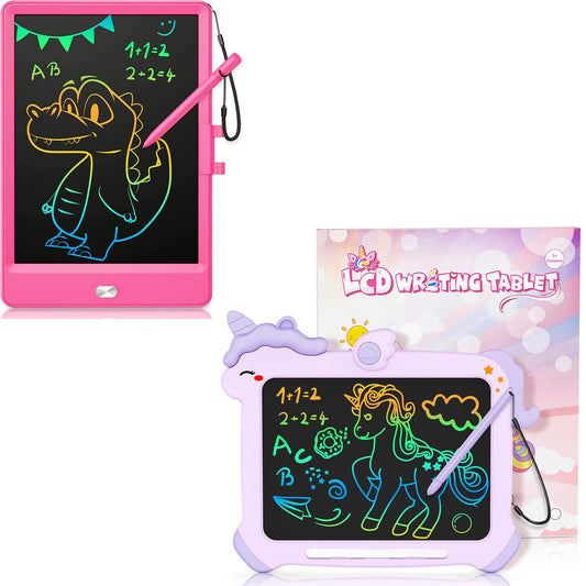 KOKODI Kid Toys LCD Writing Tablet, Colorful Toddler Drawing Pad Doodle Board Erasable, Educational Learning Toys Birthday Gifts for Girls Boys Age 3 4 5 6 7 8