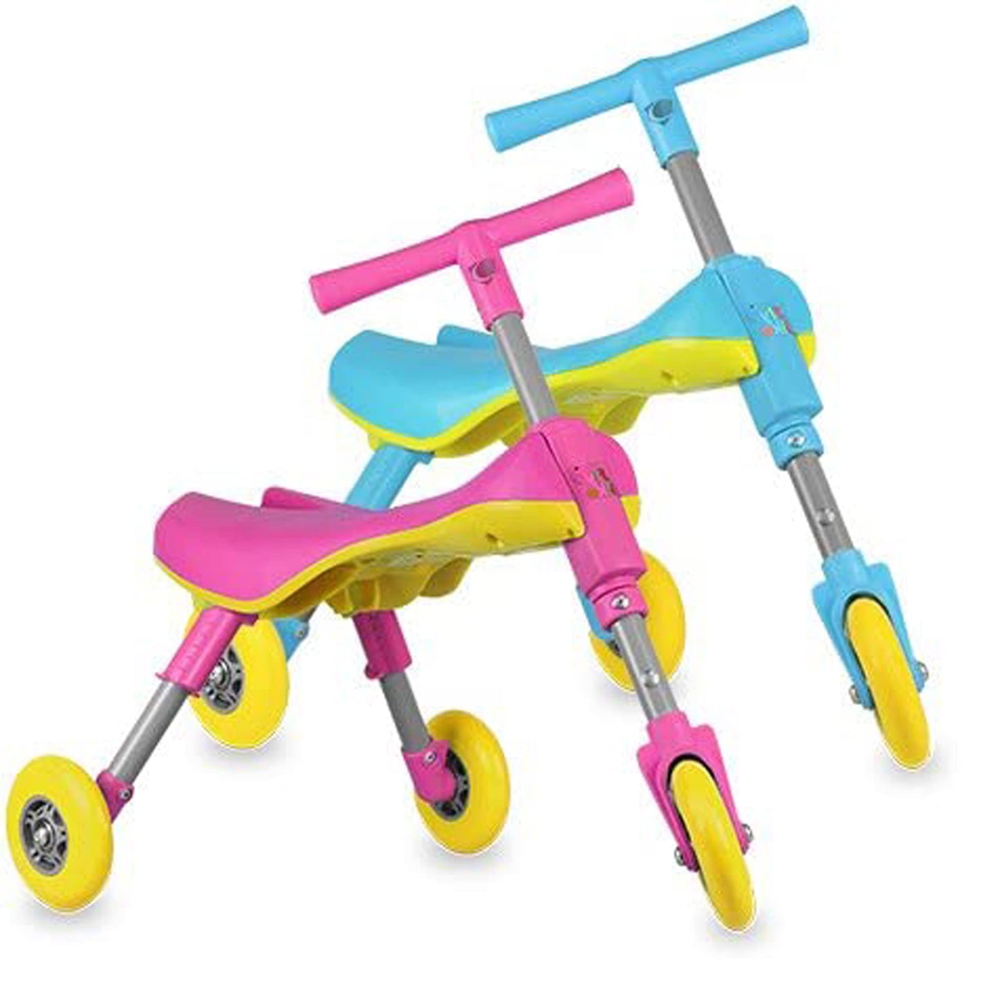 MEKBOK Fly Bike Foldable Indoor/Outdoor Toddlers Glide Tricycle - Blue