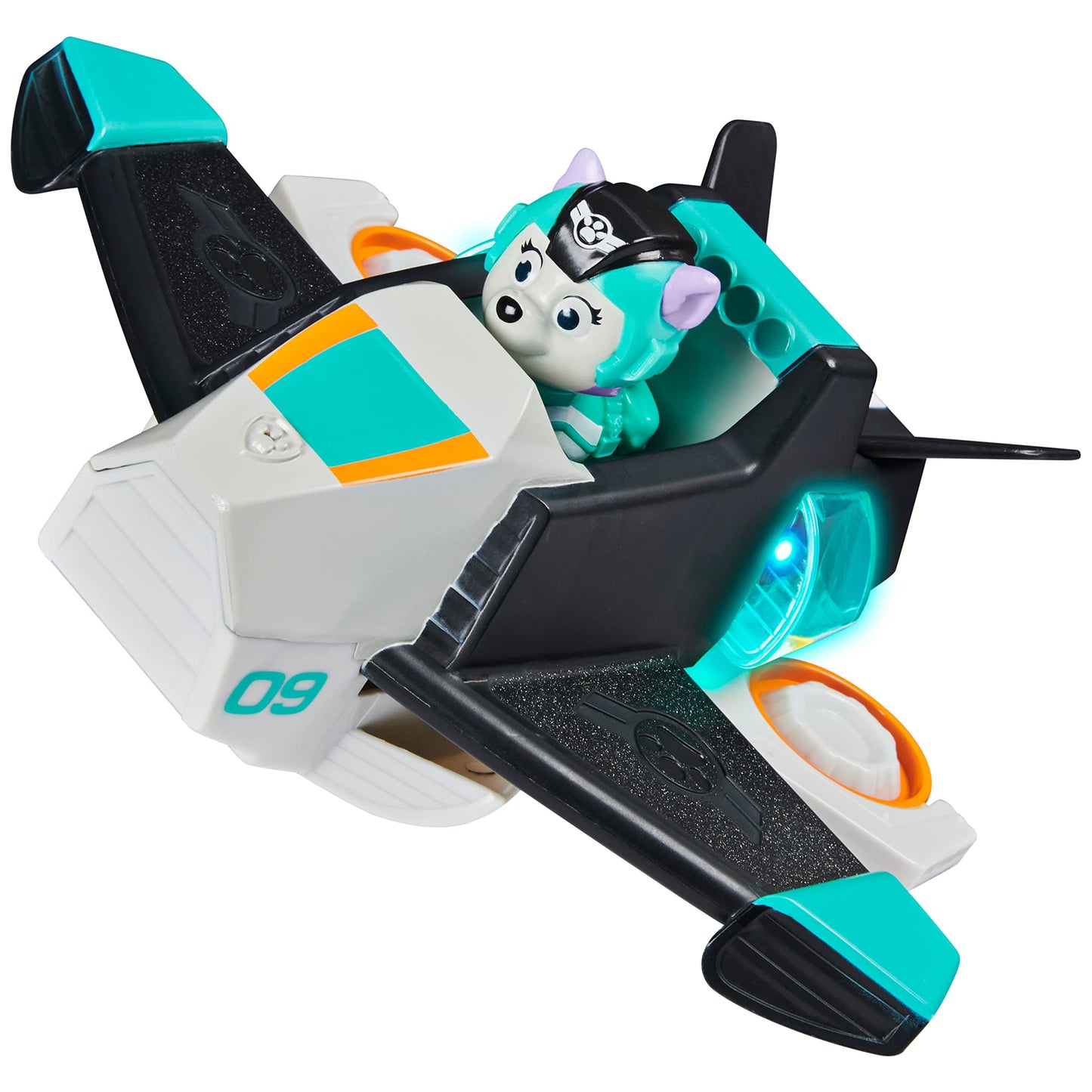 Paw Patrol, Jet to The Rescue Everest Deluxe Transforming Vehicle with Lights and Sounds