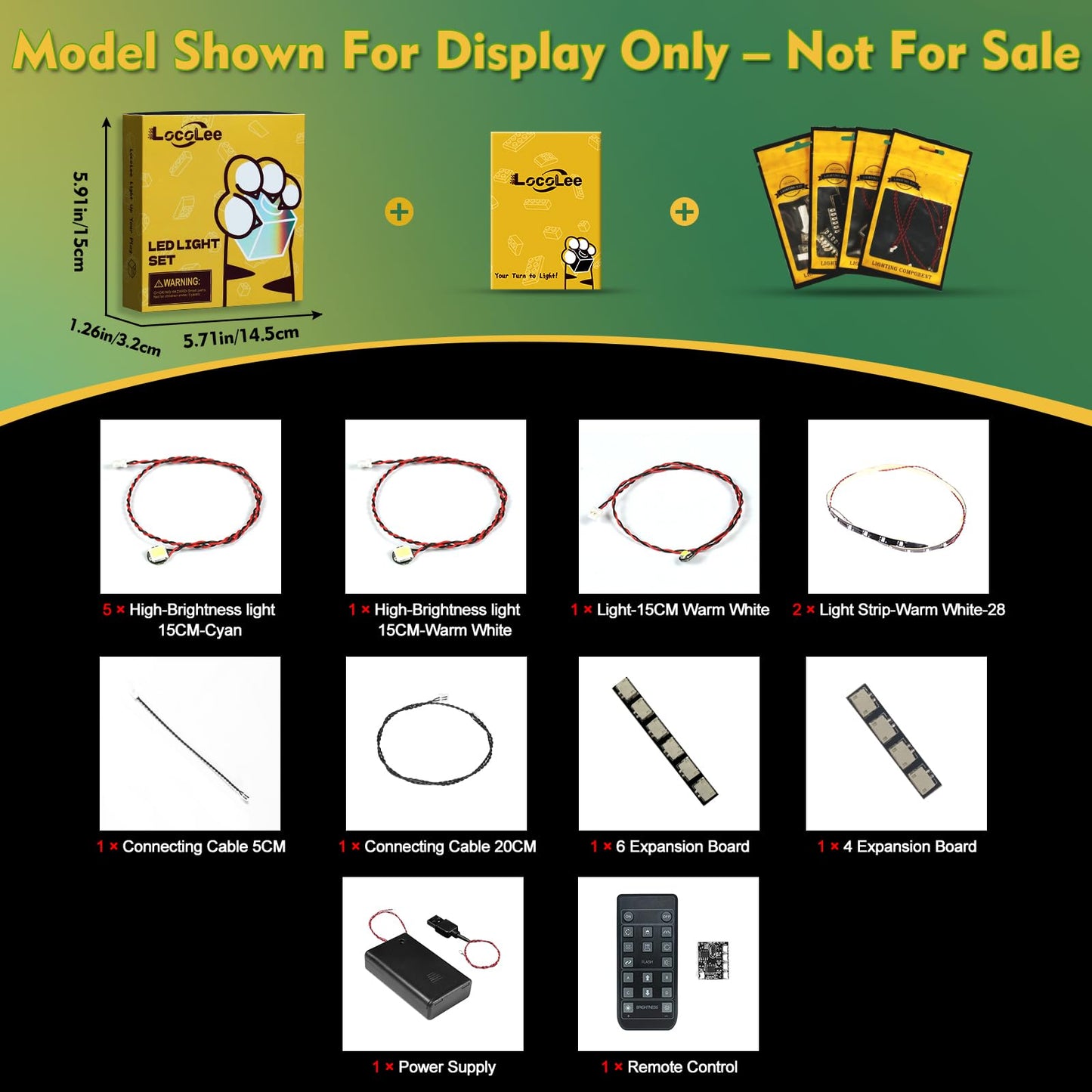 LocoLee Light kit Compatible with Lego 21366 Floating Sea Otters - No Actual Model Only Lights, LED Lighting Accessories Compatible with Lego Sea Otters 21366 (RC Version)
