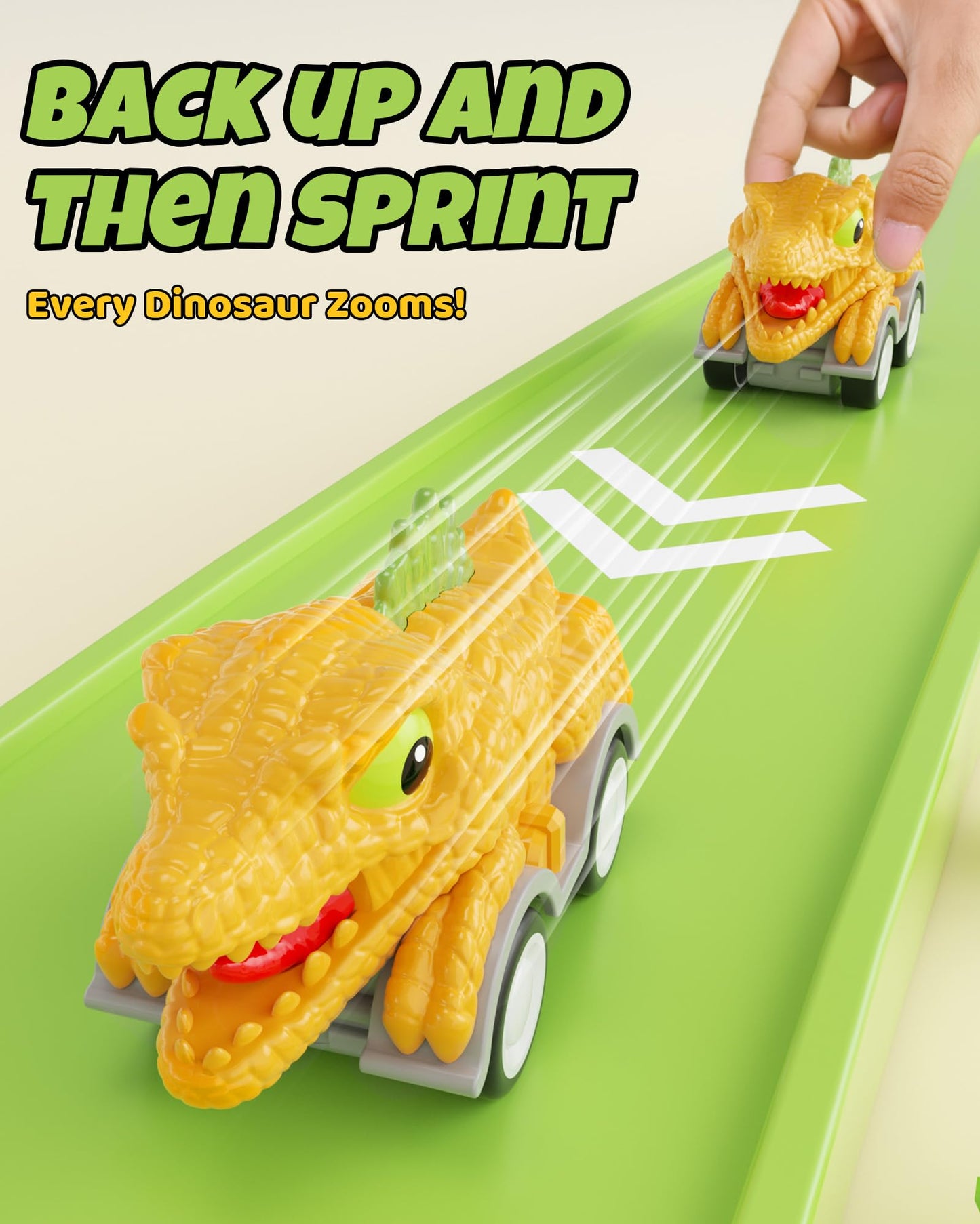 LADFAR Dinosaur Toys for Kids 3-5, Toddler Boy Toys, Dinosaur Carrier Truck with 8 Pull Back Cars, Transport Carrier Truck for Toddlers, Birthday Gifts with Music & Lights for 2 3 4 5+ Year Old Boys