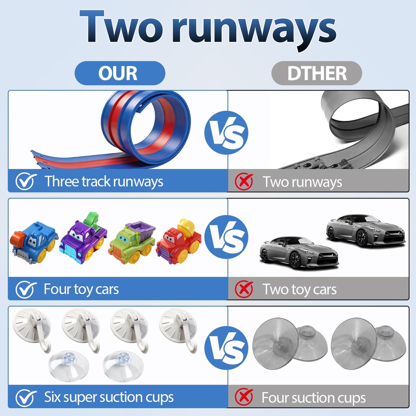 Bathtub Race Track Race Car Bath Toy Set,12PCS Kids Bath Toys，Three-Track Suction Cup Flexible Race Track Toys for Kids,Racing Gifts,Compatible with Hot Wheels & Diecast 1/64th Cars,Including net Bag