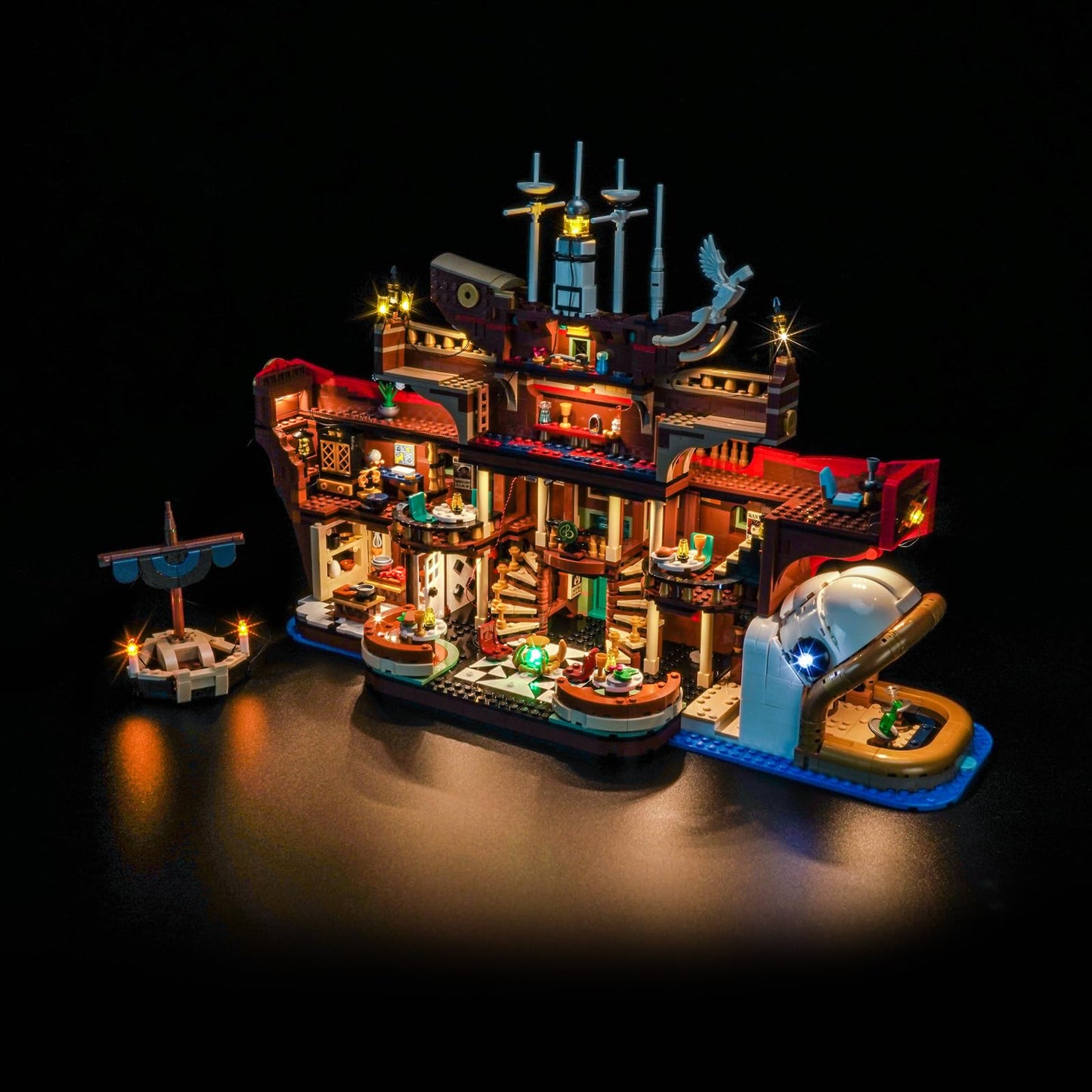 LocoLee Light kit Compatible with Lego 75640 The Baratie Floating Restaurant - No Model Only Light, LED Lighting Accessories Compatible with Lego Voyager: Bharati Sea Restaurant (Standard Version)