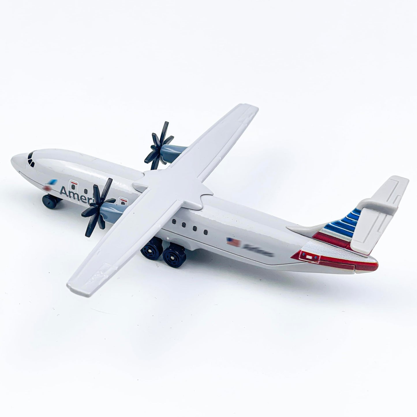 WngAur Die-Cast Propeller American Airplane Model – 6 Inch Alloy Plane with Rolling Wheels – Miniature Aircraft Collectors & Aviation Enthusiasts
