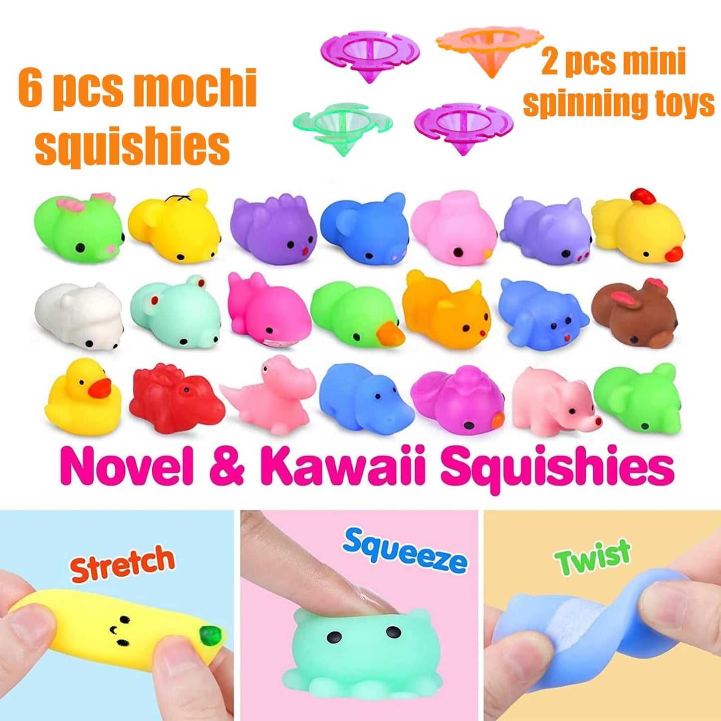 Pebatoor 124 PCS Pop Party Favors for Kids, Fidget Treasure Box Toys for Classroom, Pinata Filler, Treasure Chest Carnival Prizes, Goodie Bag Stuffers, Prize Box Bulk Toys for Boys Girls 4-8-12