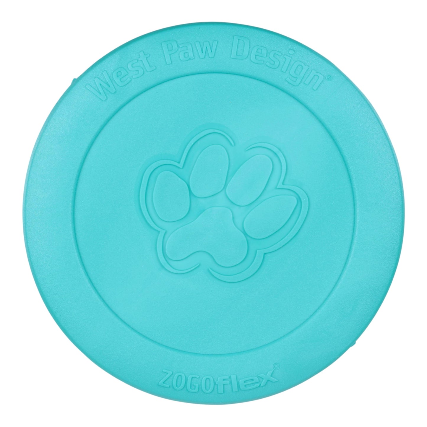 WEST PAW Zogoflex Zisc Dog Flying Disc, High Flying Aerodynamic Disc for Dogs Puppy – Lightweight, Floatable Disc for Fetch, Tug of War, Catch, Play – Doubles as Food/Water Bowl, Large 8.5", Teal