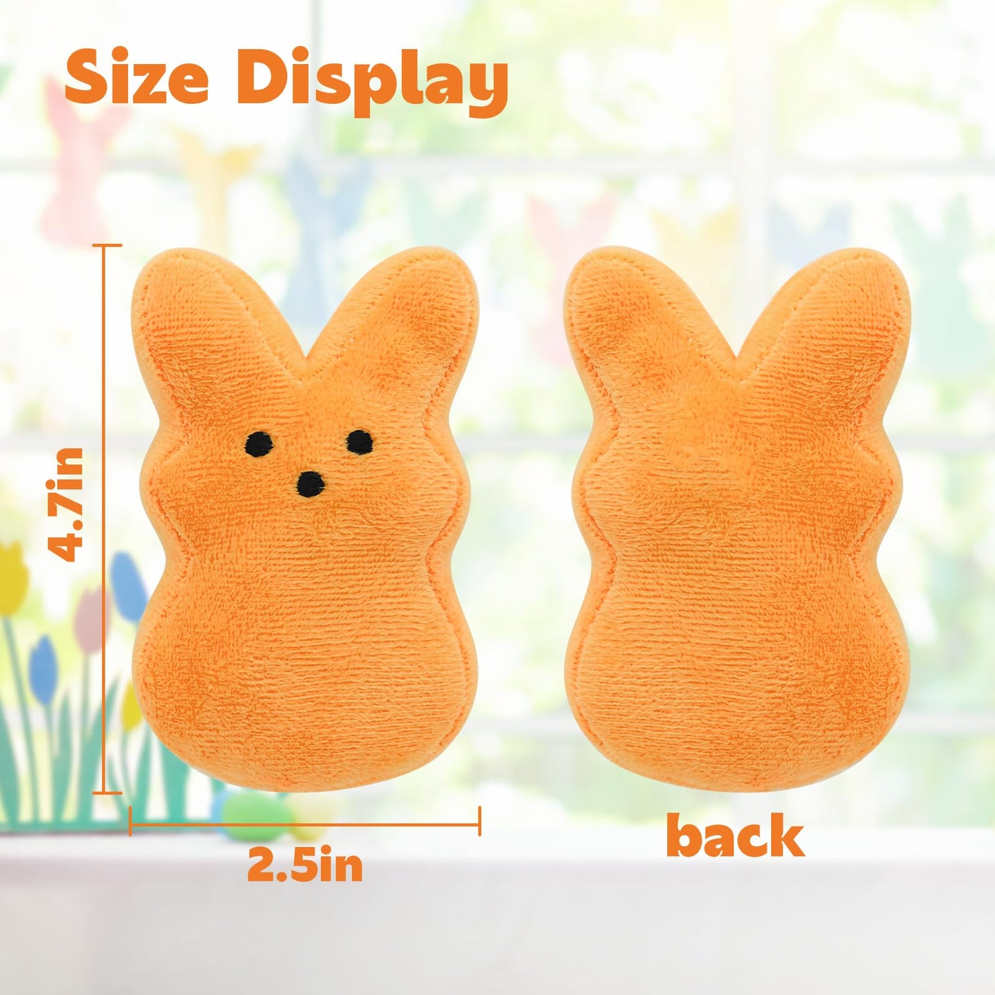 RLXGCZ 6 Pcs Easter Bunny Plush Toys,Easter Basket Stuffers Toys for Kids,Bunny Stuffed Animals, Easter Party Favors Gift Toys for Kids