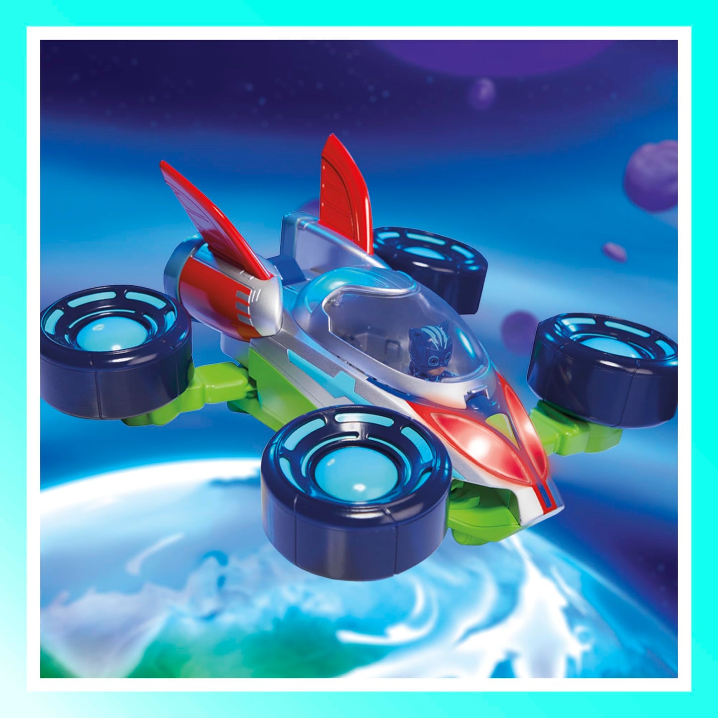 PJ Masks Power Heroes PJ Explorider, Converting Vehicle with 3 Modes, Lights & Sounds, Toys for Boys and Girls 3 Years and Up, Preschool Toys