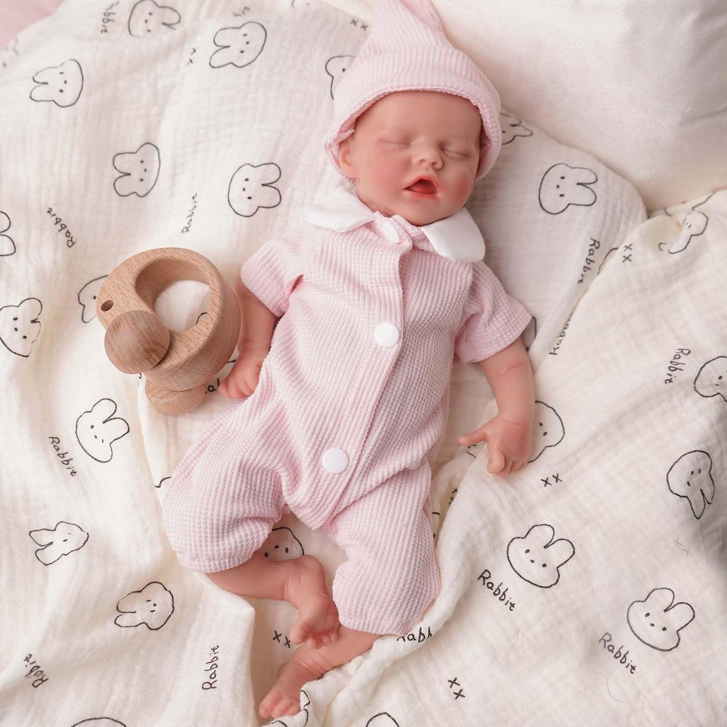 GUIENRLEA Reborn Baby Dolls Silicone Full Body, 12 Inch Platinum Silicone Bathable Poseable Soft Lifelike Newborn Body Dolls for Kids 3+ & Collectors