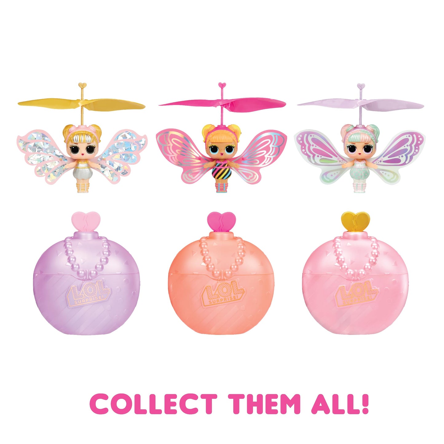 LOL Surprise Magic Flyers: Sky Starling- Hand Guided Flying Doll, Collectible Doll, Touch Bottle Unboxing, Great gift for Girls age 6+