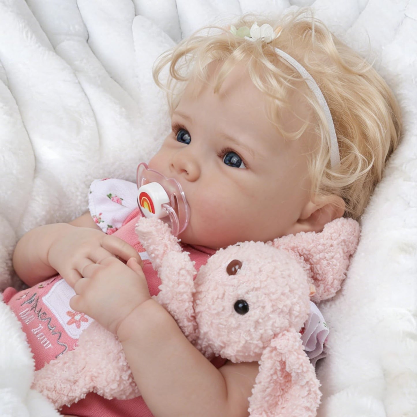 KSBD Reborn Baby Dolls 20 Inch Girl Doll – Realistic Newborn Real Life Baby Dolls, Soft Silicone Vinyl Real Baby Doll with Hand-Painted Details for Kids, Girls & Collectors