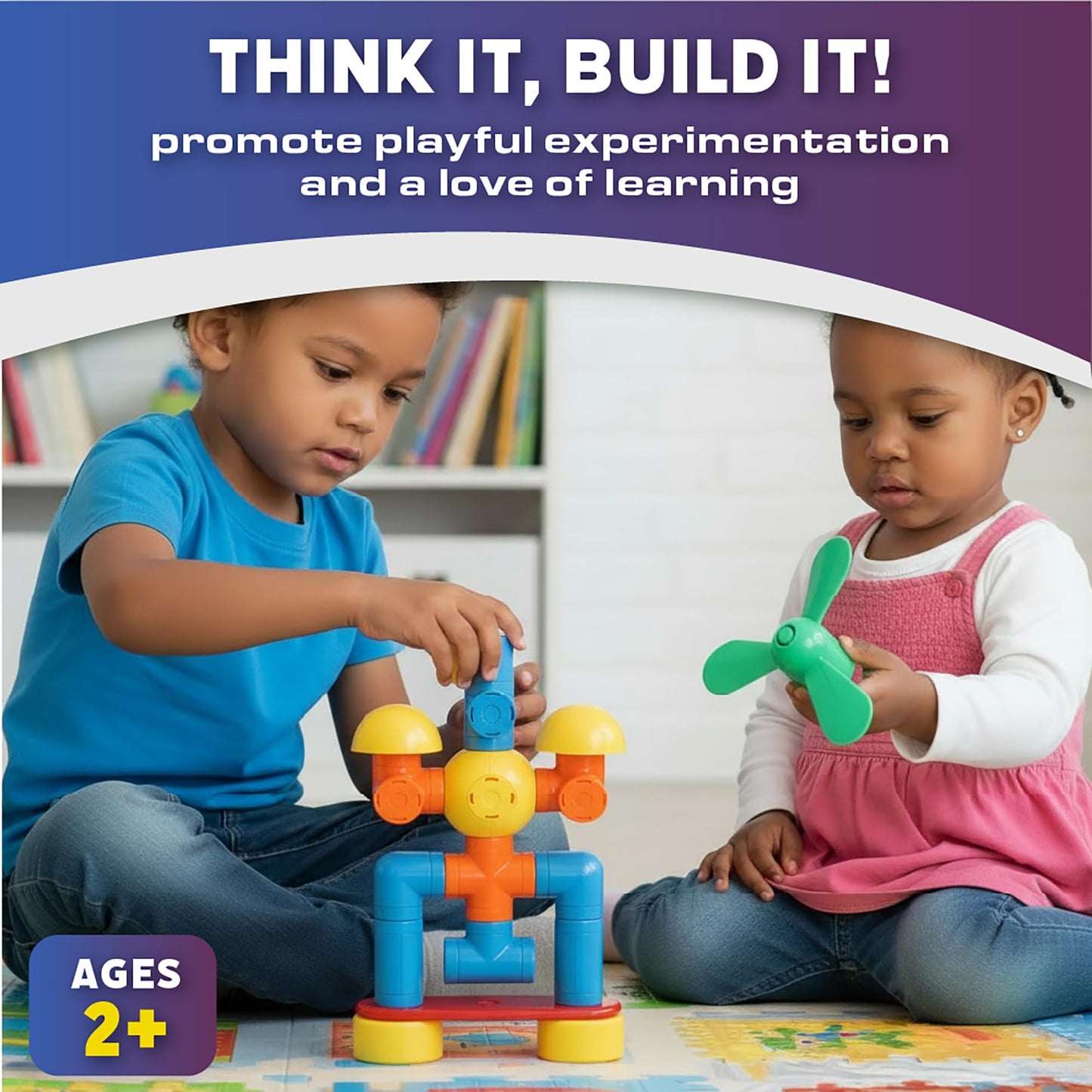 POPULAR PLAYTHINGS Mag Builder Building Set, Magnetic Vehicle Toy for Kids Imagination and Creative Play, Crazy Shapes Gift for Children - 40 Pieces