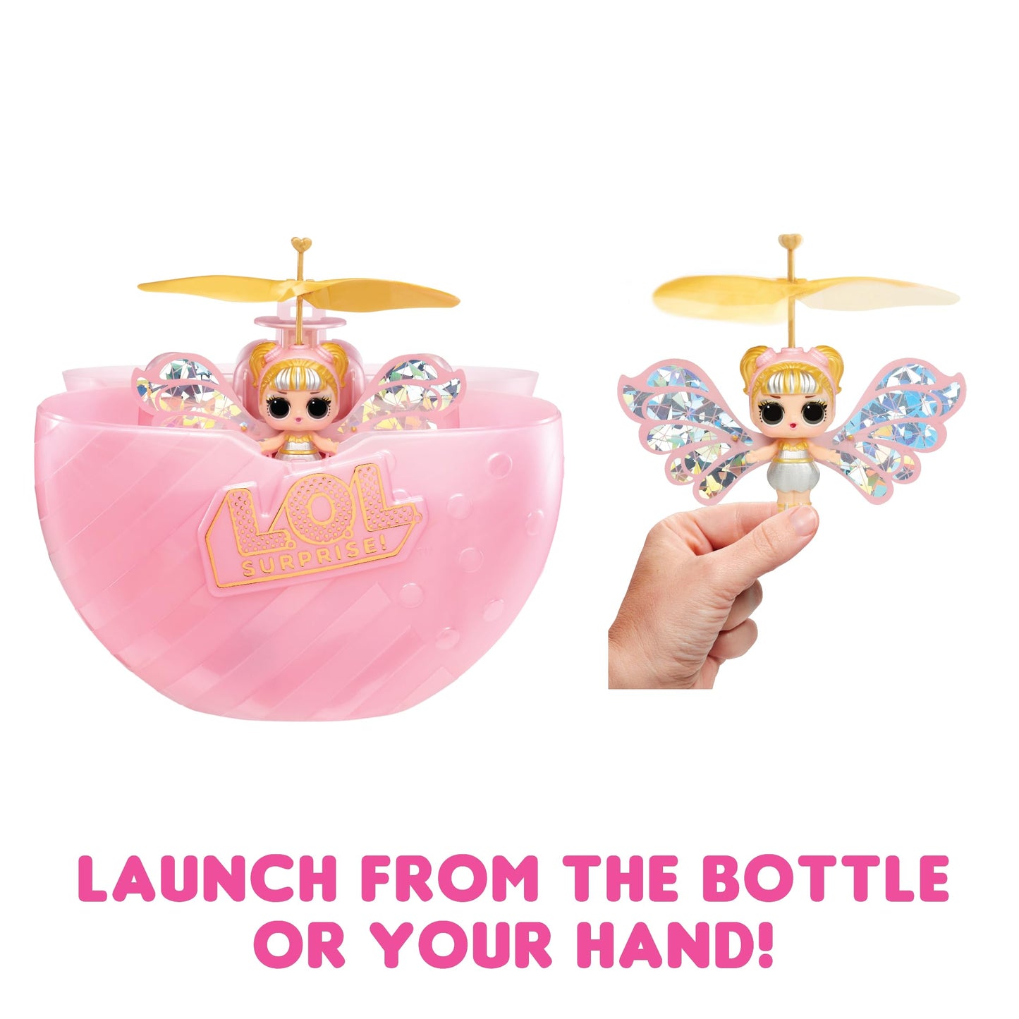 LOL Surprise Magic Flyers: Sky Starling- Hand Guided Flying Doll, Collectible Doll, Touch Bottle Unboxing, Great gift for Girls age 6+