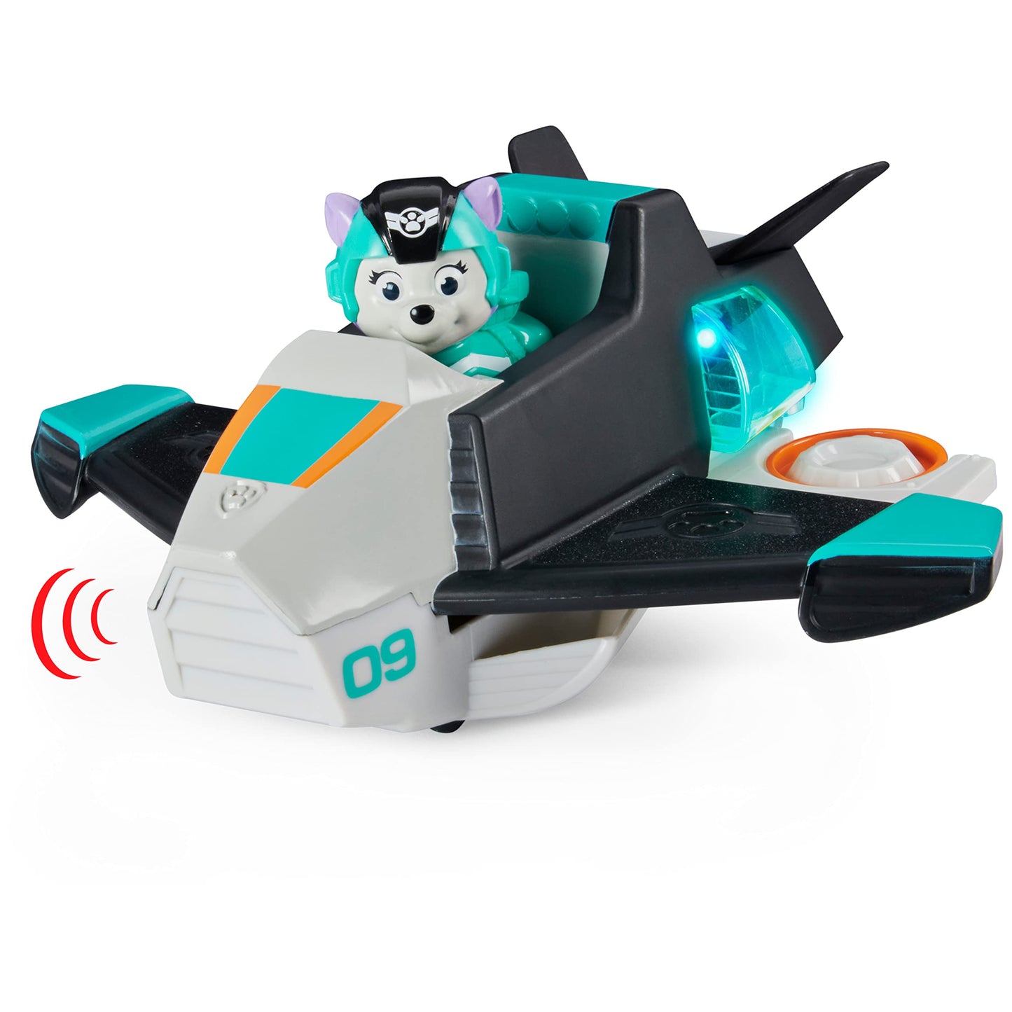 Paw Patrol, Jet to The Rescue Everest Deluxe Transforming Vehicle with Lights and Sounds