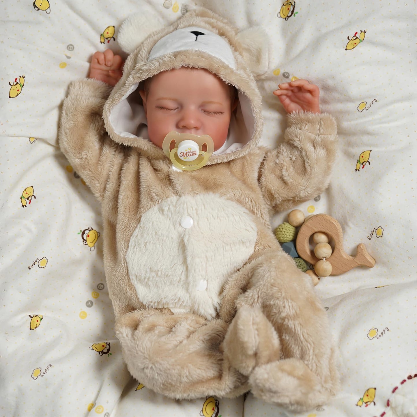 BABESIDE Lifelike Reborn Baby Dolls Boy - 17-Inch Baby Soft Body Realistic-Newborn Baby Doll Silicone Full Body Vinyl Real Life Baby Dolls with Toy Accessories for Kids Age 3+