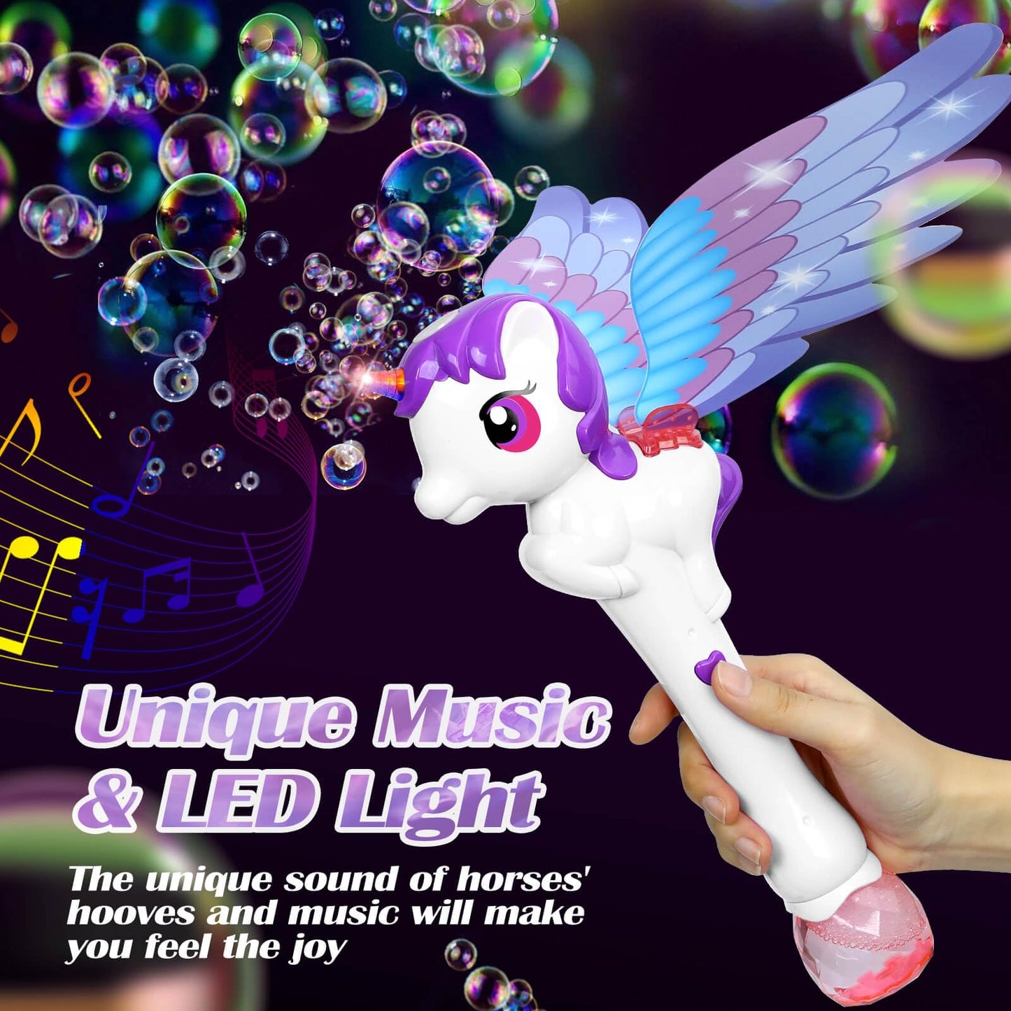 Dolanus Bubble Wands for Kids Toys Ages 3-8 Year Old: Unicorn Toys Princess Wand, Toddler Girl Toy Age 3 4-5 6 Years Old, Outdoor Party Birthday Gifts for 3 4 5 6 7 8 Year Old