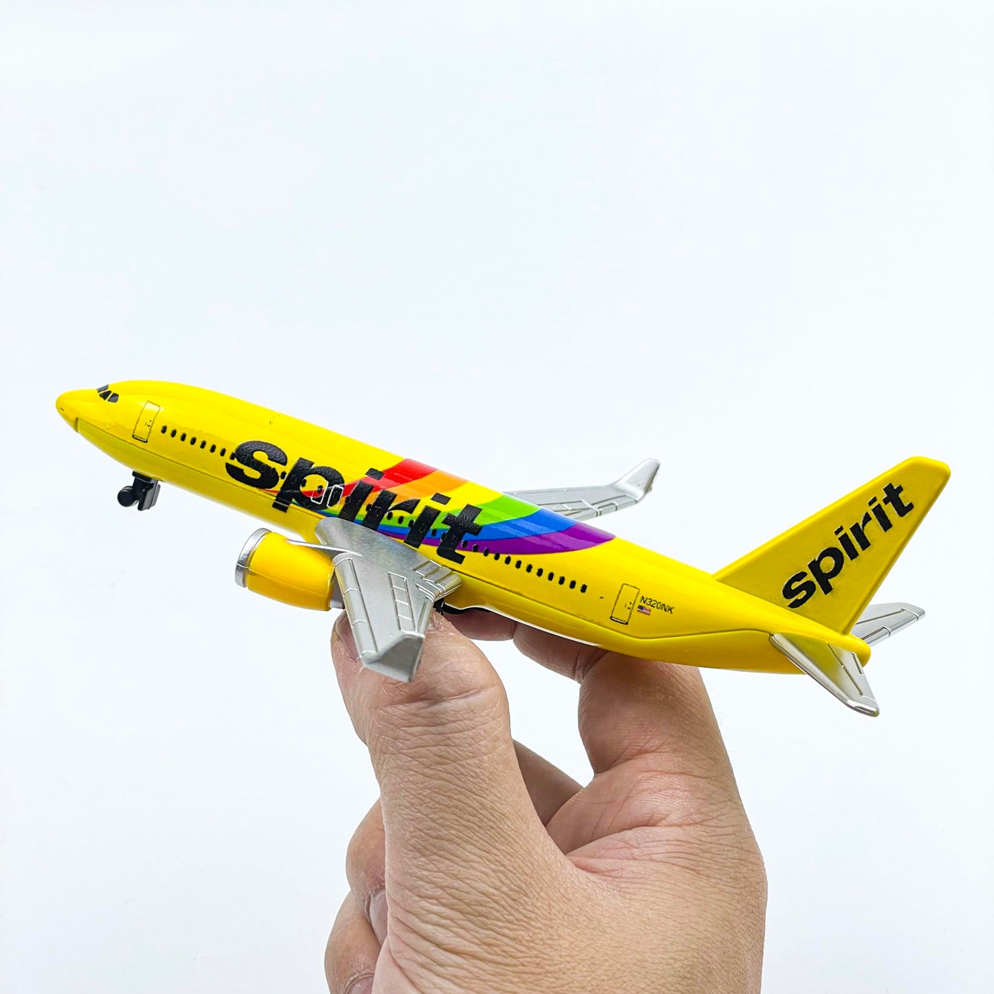 AVIAMUSE Spirit Model Airplane, Rainbow Livery Planes Model Aircraft Suitable for Collection and Display