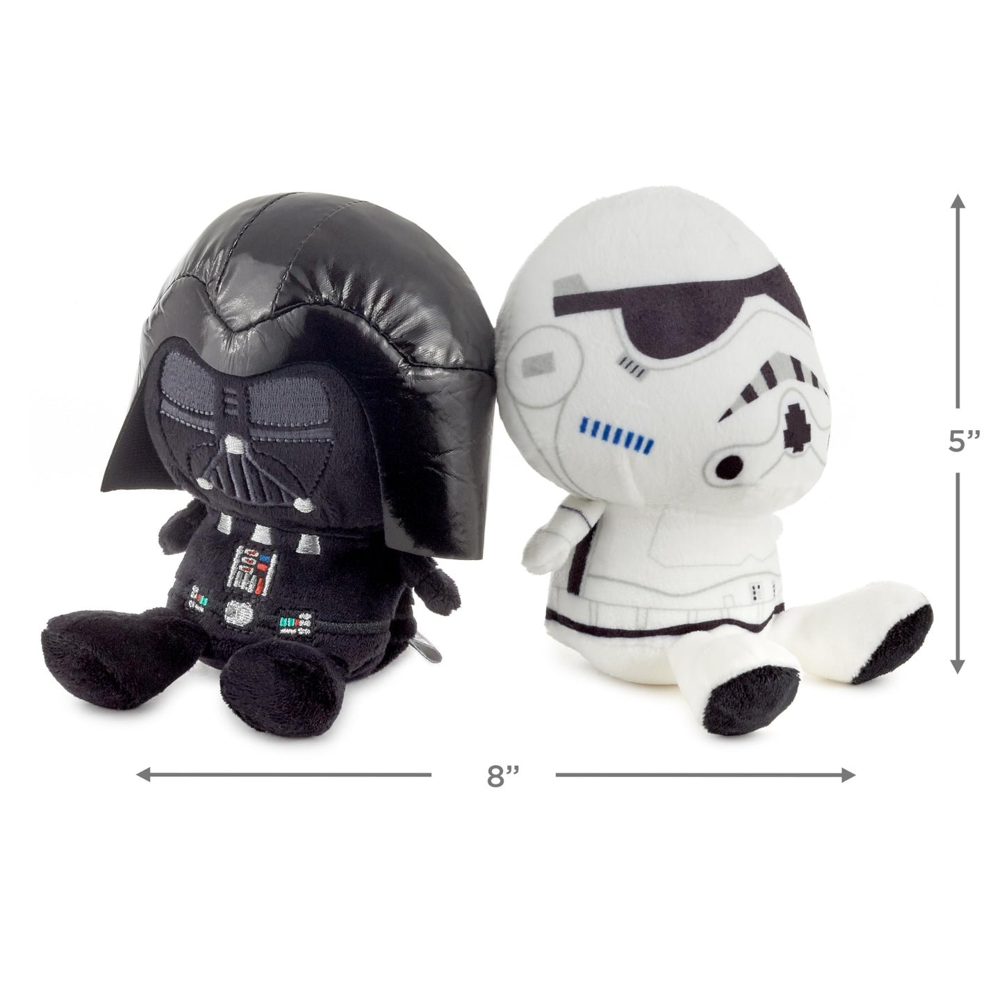 Hallmark Better Together Star Wars Magnetic Plush Toy (Darth Vader and Storm Trooper) 5" Stuffed Toys, Gifts for Kids and Fans